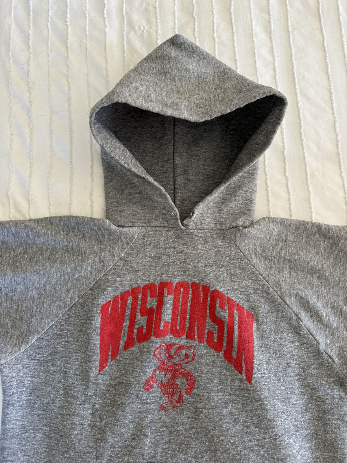 Vintage Wisconsin 80s vintage Hoodie Size US M / EU 48-50 / 2 - 2 Thumbnail