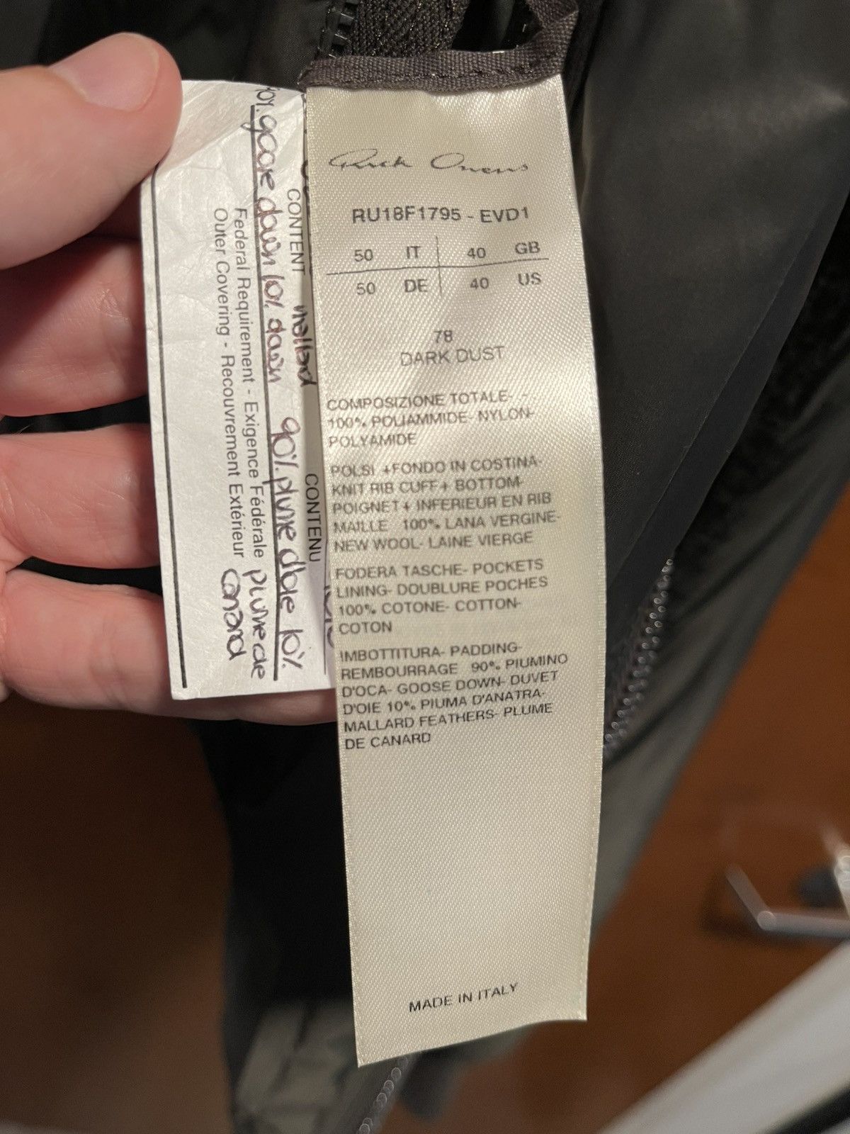 Rick Owens Rick Owens FW15 Sisyphus Olive Nylon Down Bomber Size US M / EU 48-50 / 2 - 6 Thumbnail