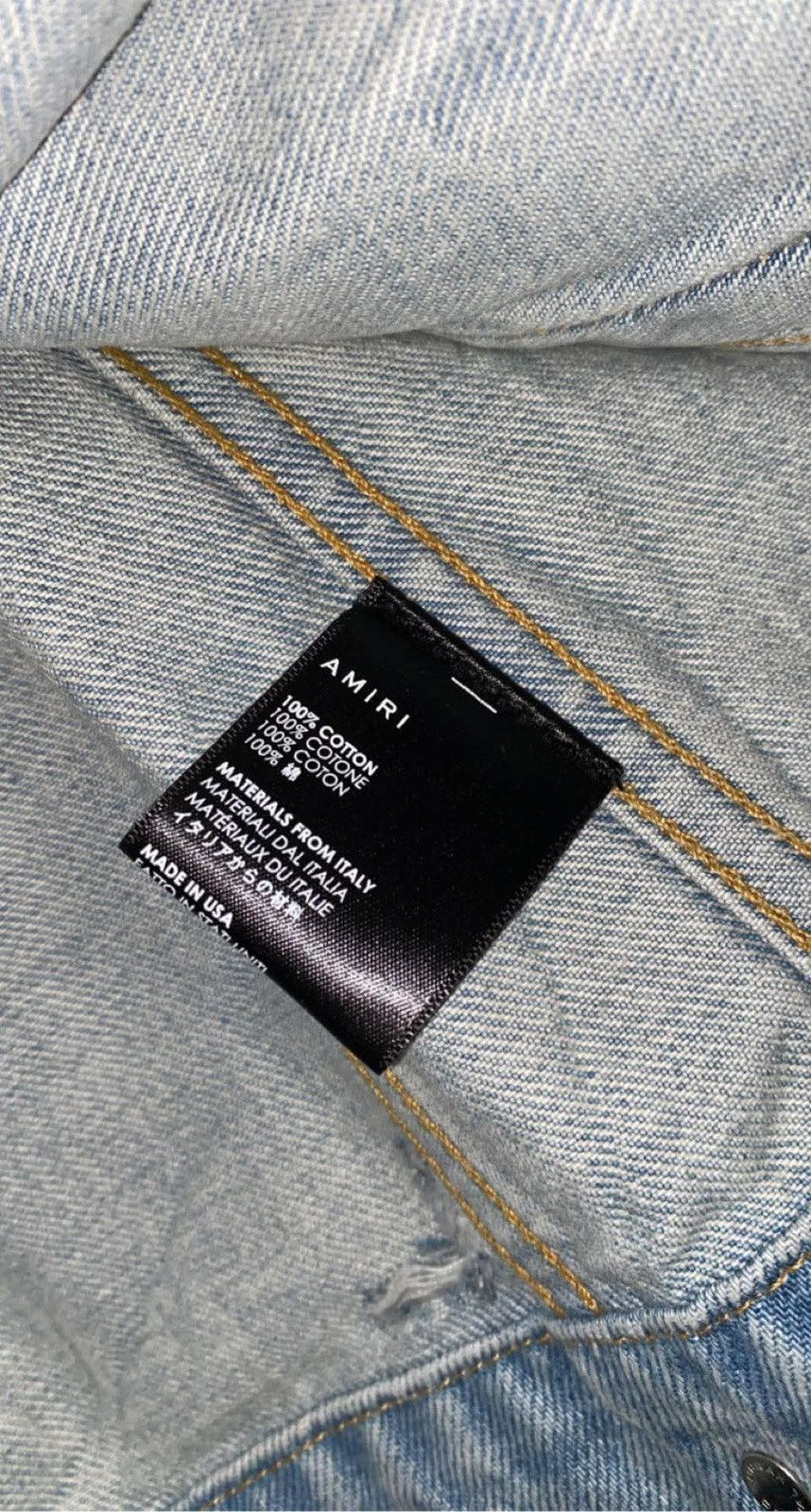Amiri Amiri Distressed Denim Bomber Jacket Dragons Size US M / EU 48-50 / 2 - 5 Thumbnail