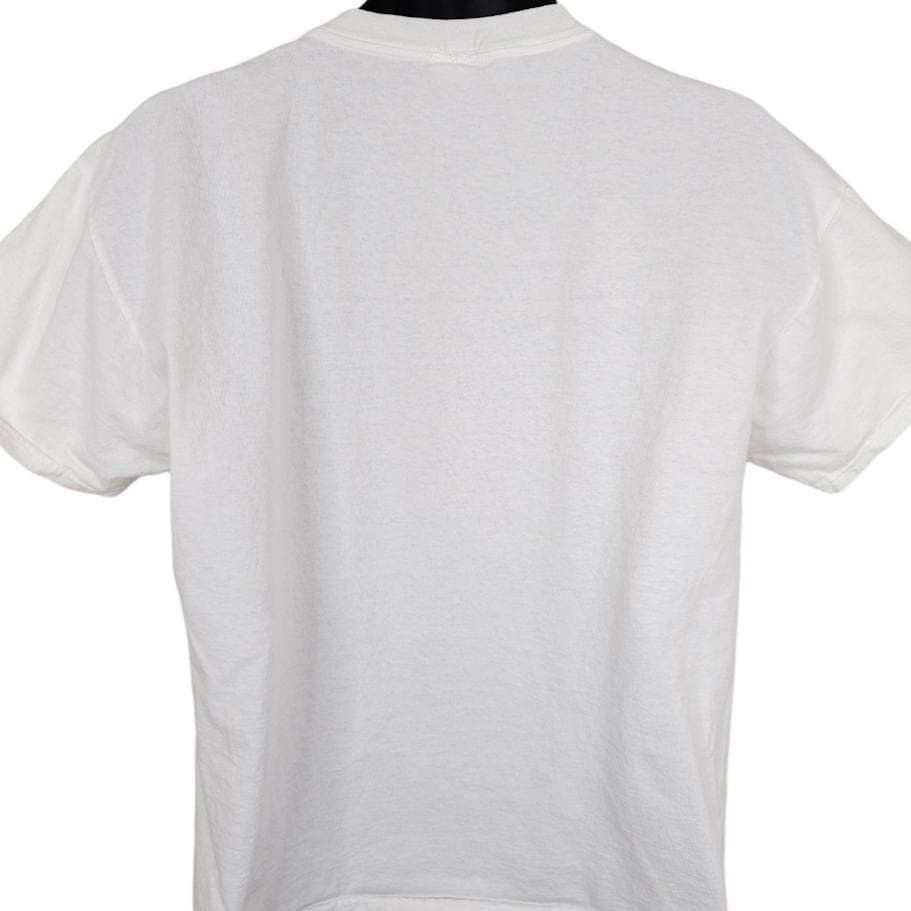 Vintage Vintage American Flag Hearts T Shirt Mens Size Large White Size US L / EU 52-54 / 3 - 4 Thumbnail