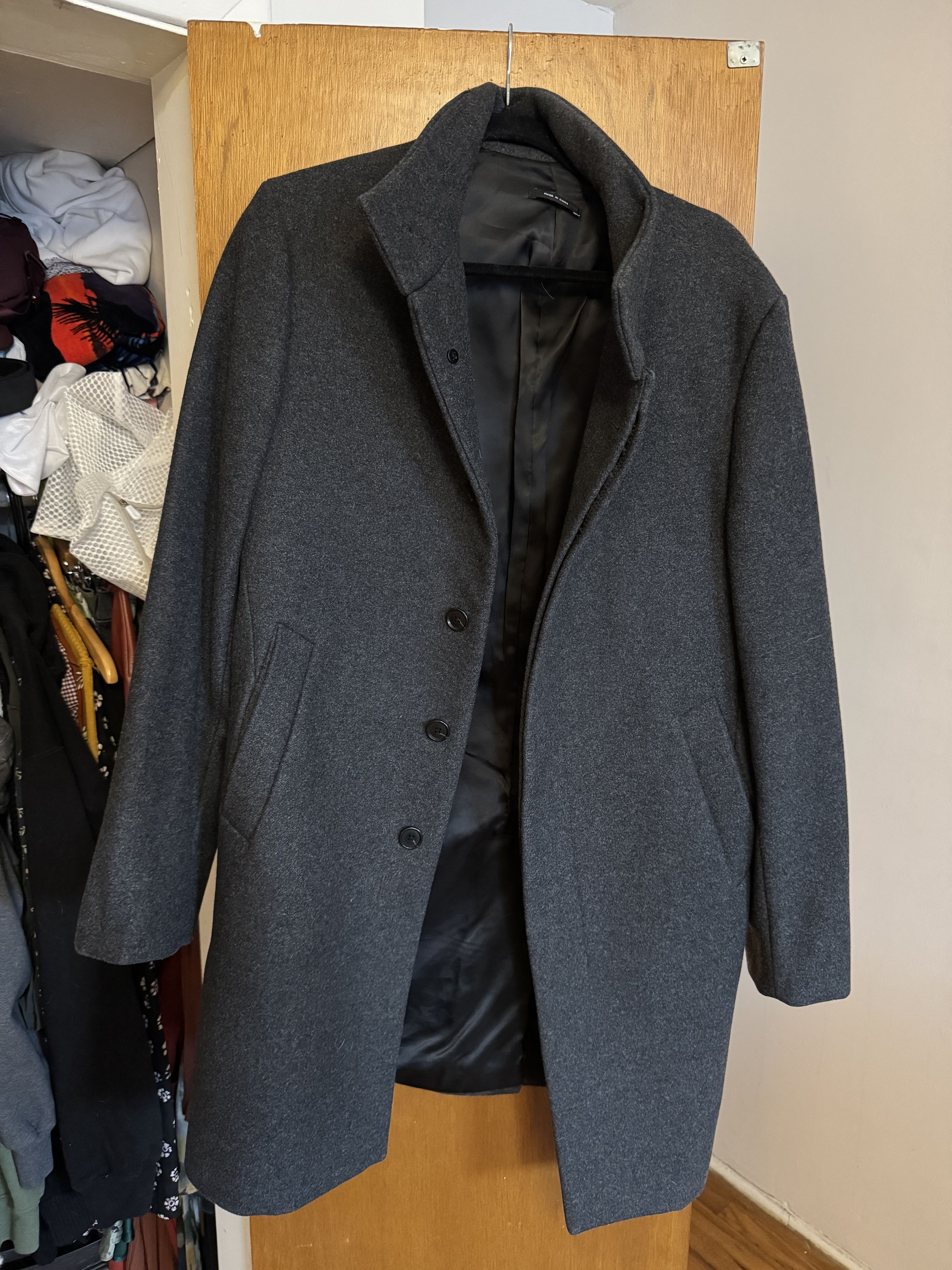 Club Monaco Wool Coat by Mario Bellucci Size US M / EU 48-50 / 2 - 1 Thumbnail