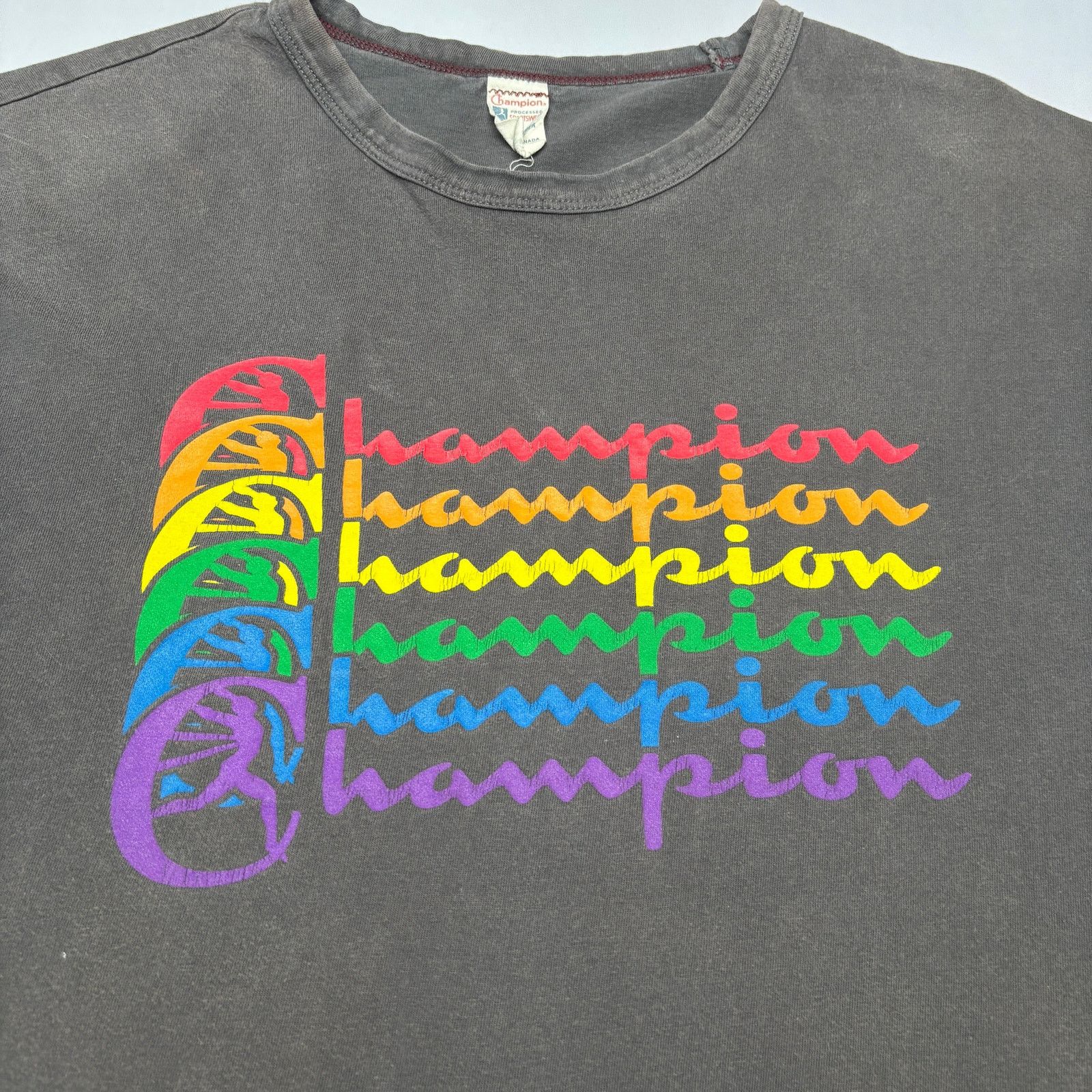 Todd Snyder Todd Snyder Champion Rainbow Running Man T Shirt Men's XL Size US XL / EU 56 / 4 - 3 Thumbnail