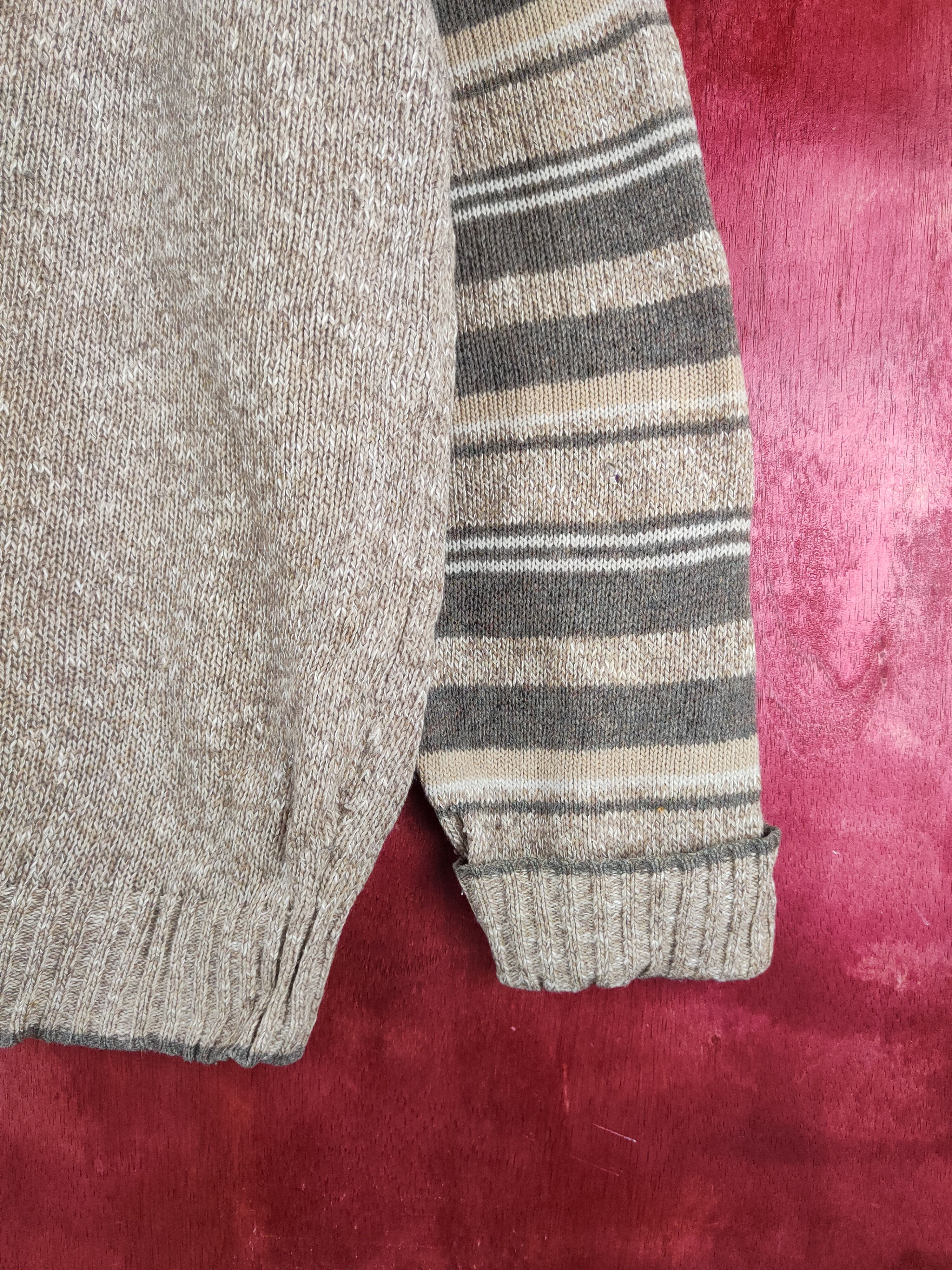 Japanese Brand × Vintage Crocodile Brown Knitwear Sweatshirts #S2347 Size US L / EU 52-54 / 3 - 7 Thumbnail
