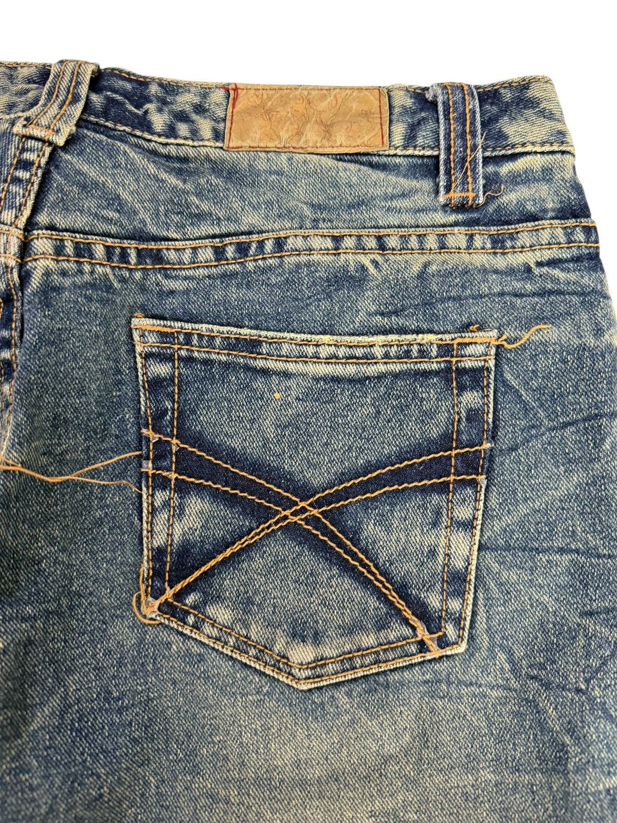 Japanese Brand Vintage Japanese World Bazaar Distressed Design Jeans Size US 29 - 19 Thumbnail