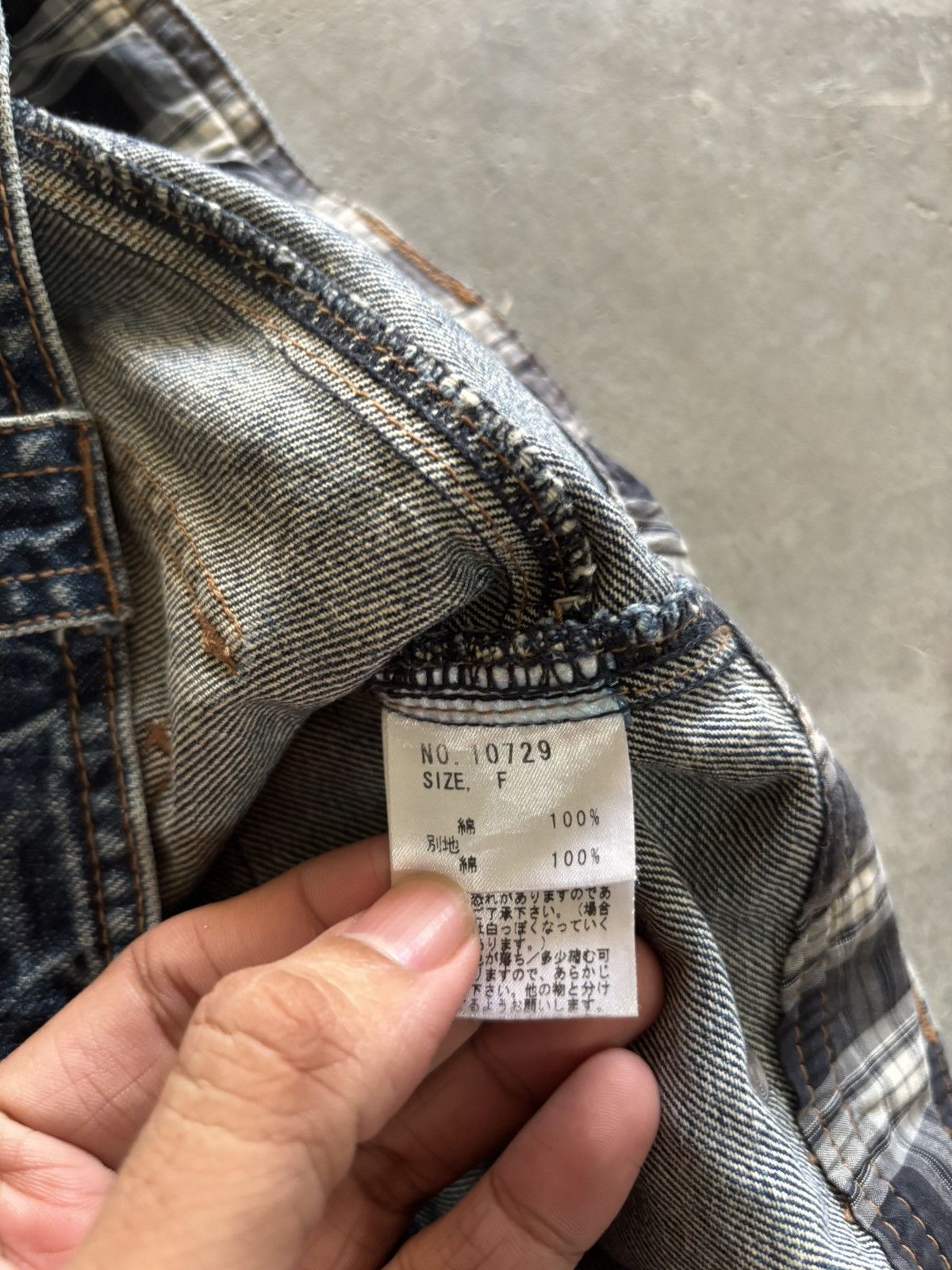 Hysteric Glamour ALGONQUINS japanese punk distressed patchwork ripped Size US 30 / EU 46 - 6 Thumbnail