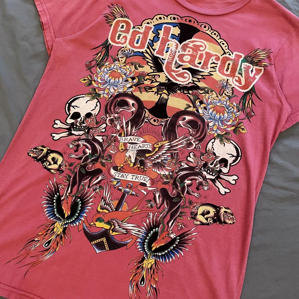 Christian Audigier Ed Hardy Skull Y2K punk T-shirt Size US S / EU 44-46 / 1 - 5 Thumbnail