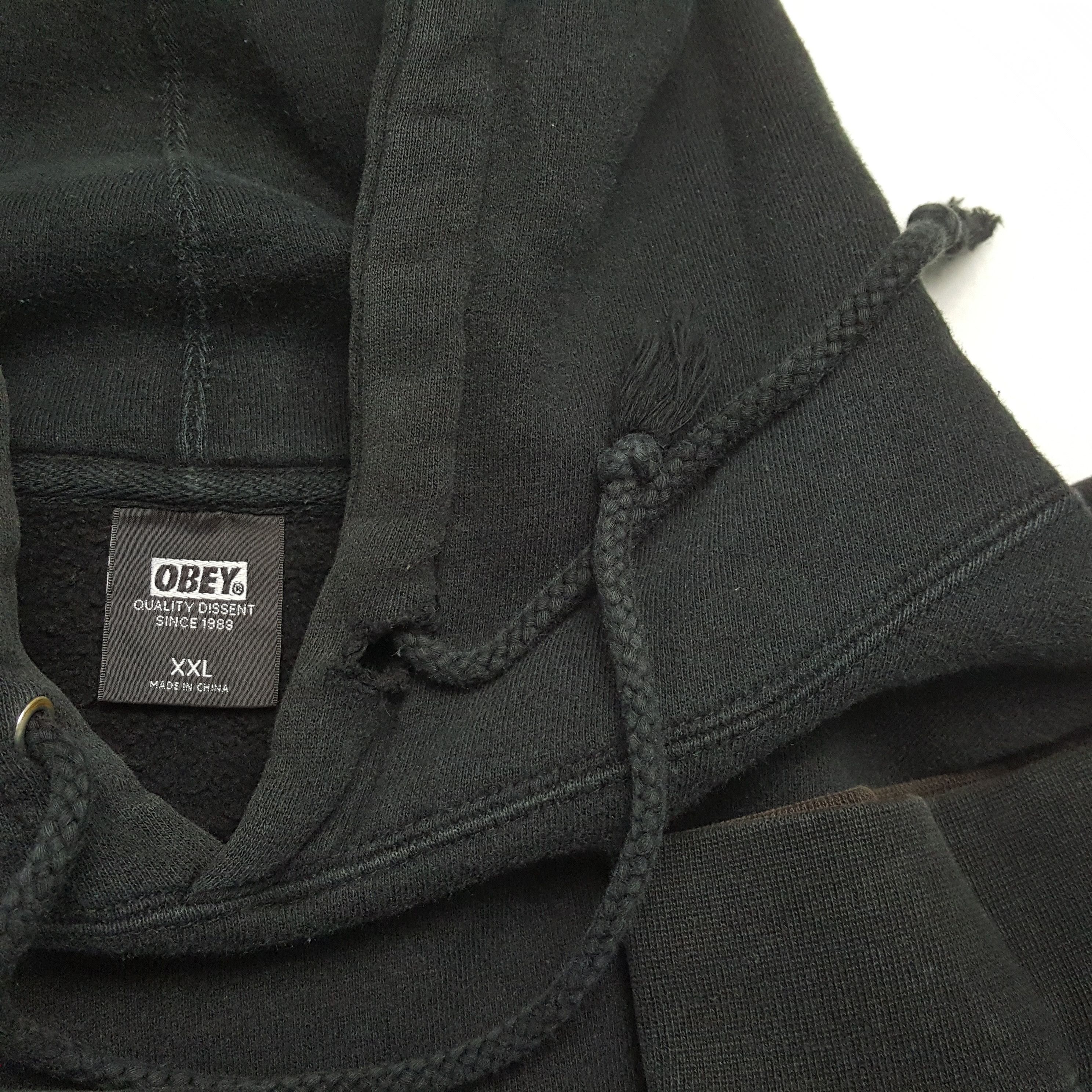 Obey × Vintage OBEY RECORD Streetwear Skateboard Style Hoodies Size US XXL / EU 58 / 5 - 9 Thumbnail