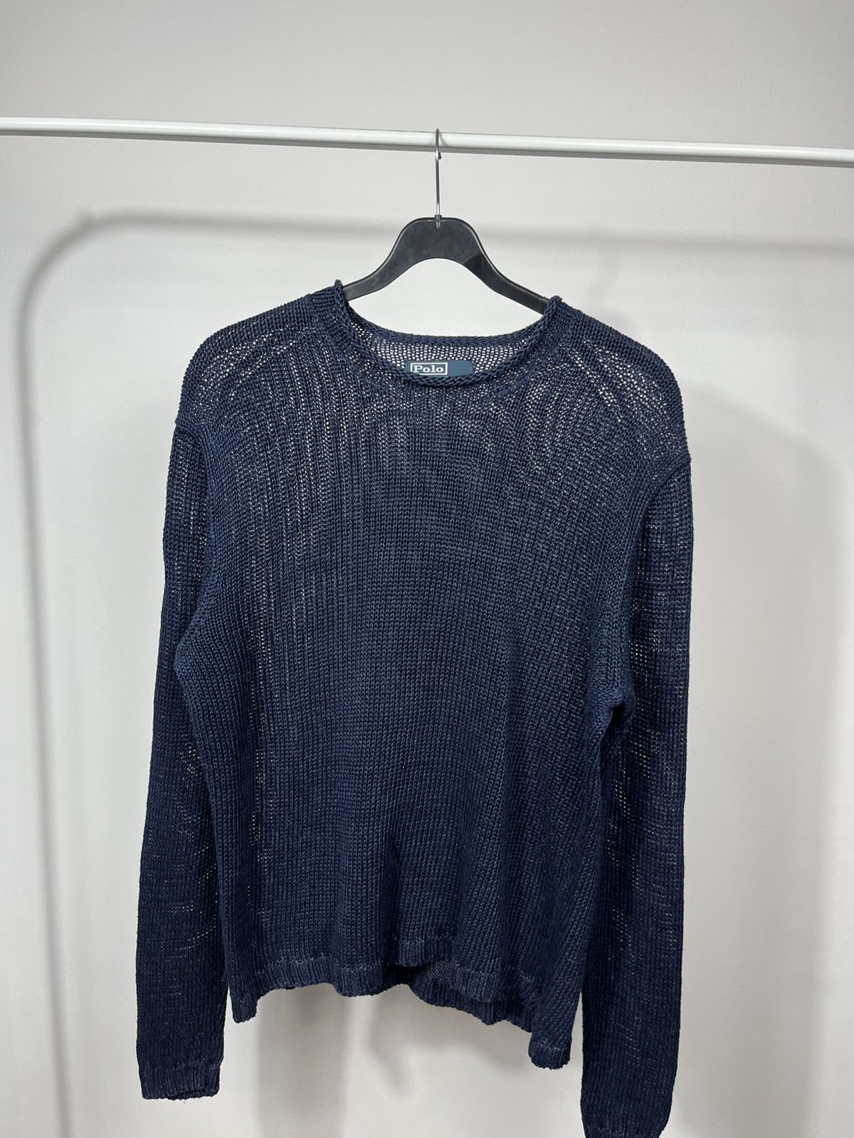 Polo Ralph Lauren Vintage Polo Ralph Lauren Mesh Knit Sweater Chainmail Mens Size US L / EU 52-54 / 3 - 2 Thumbnail