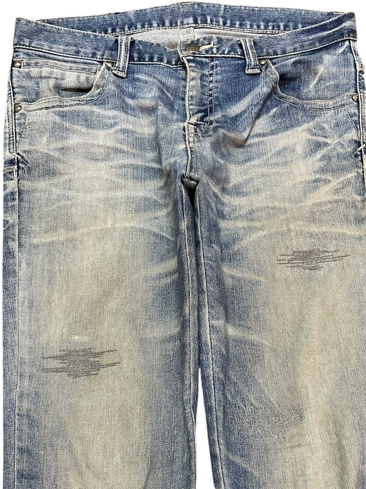 Tornado Mart Vintage Tornado Mart Skinny Mudwash Distressed Denim Size US 31 - 2 Thumbnail