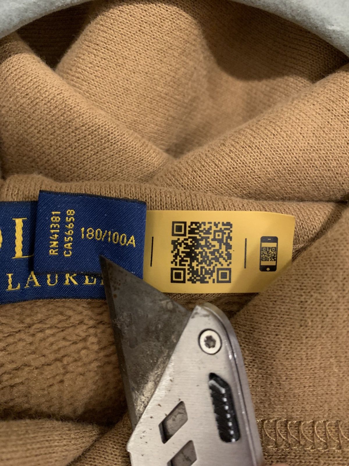Polo Ralph Lauren Polo Ralph Lauren Men's Brown Hoodie Size US L / EU 52-54 / 3 - 6 Thumbnail