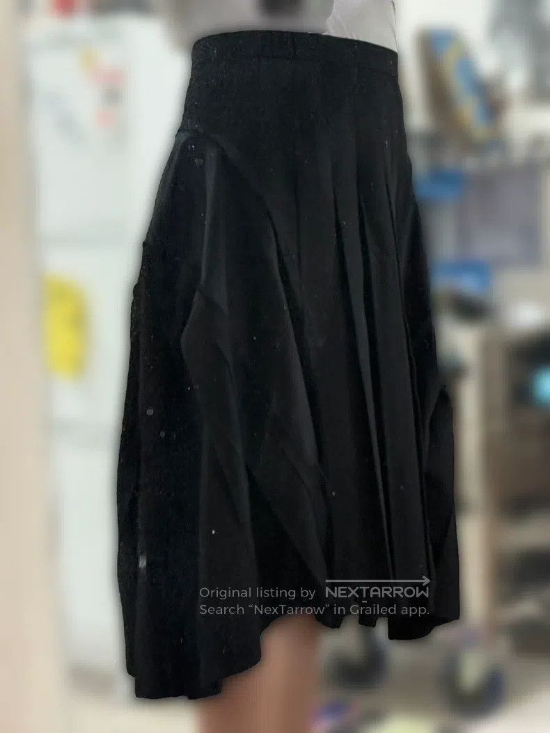 Comme des Garcons Comme Des Garcons size M Deconstructed half-skirt, wool mi Size 22" - 3 Thumbnail