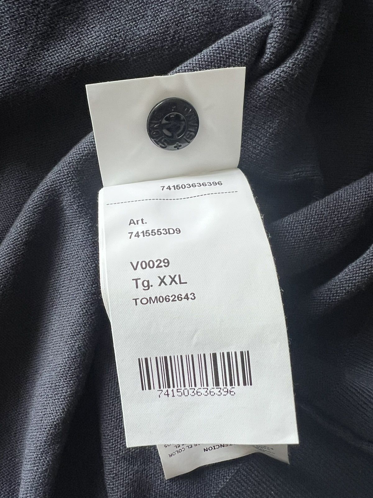 Stone Island Frost Treatment Cotton Hoodie XXL Black/Blue Size US XXL / EU 58 / 5 - 6 Thumbnail
