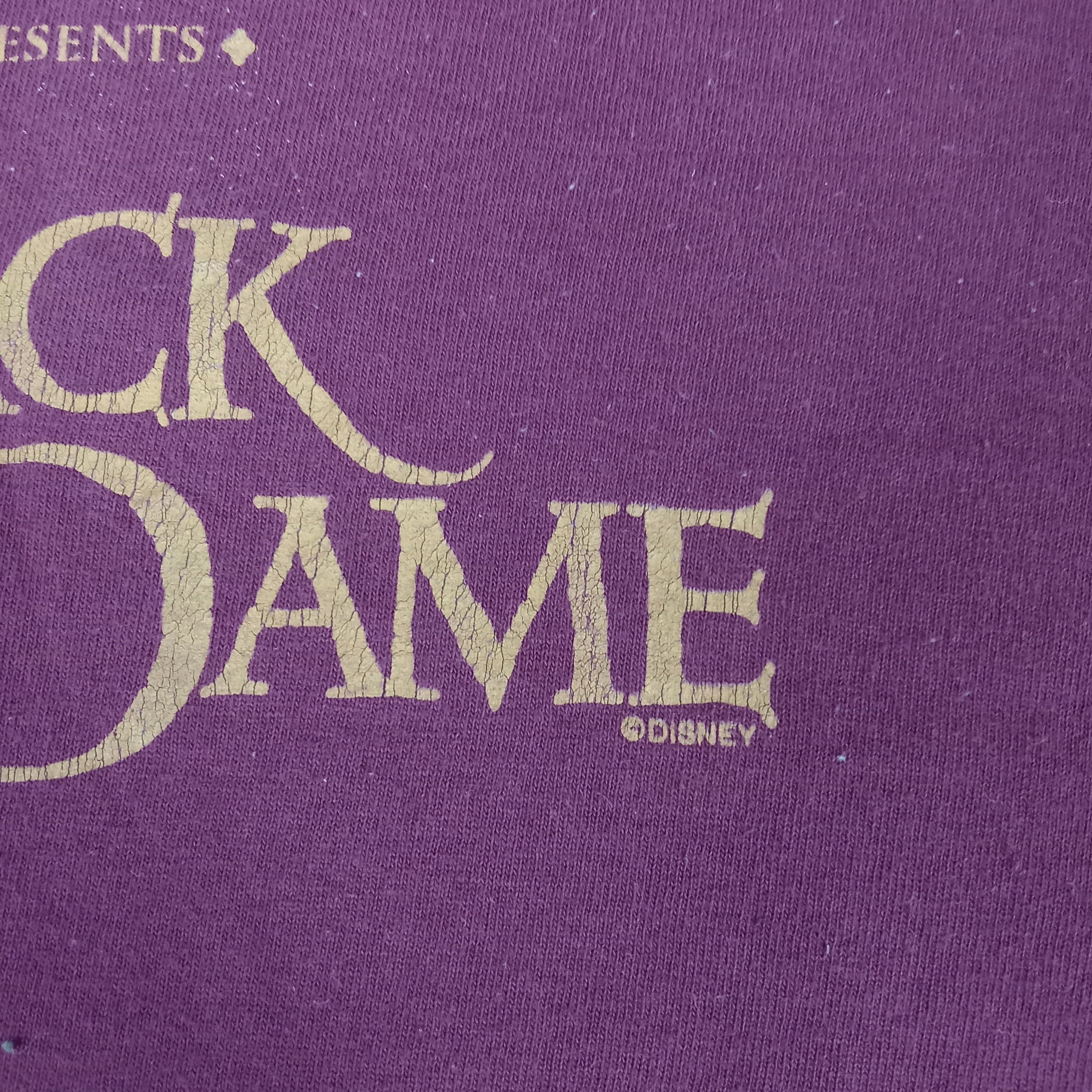 Vintage The Hunchback of Notre Dame Musical Movie Tshirt Size US XL / EU 56 / 4 - 3 Thumbnail