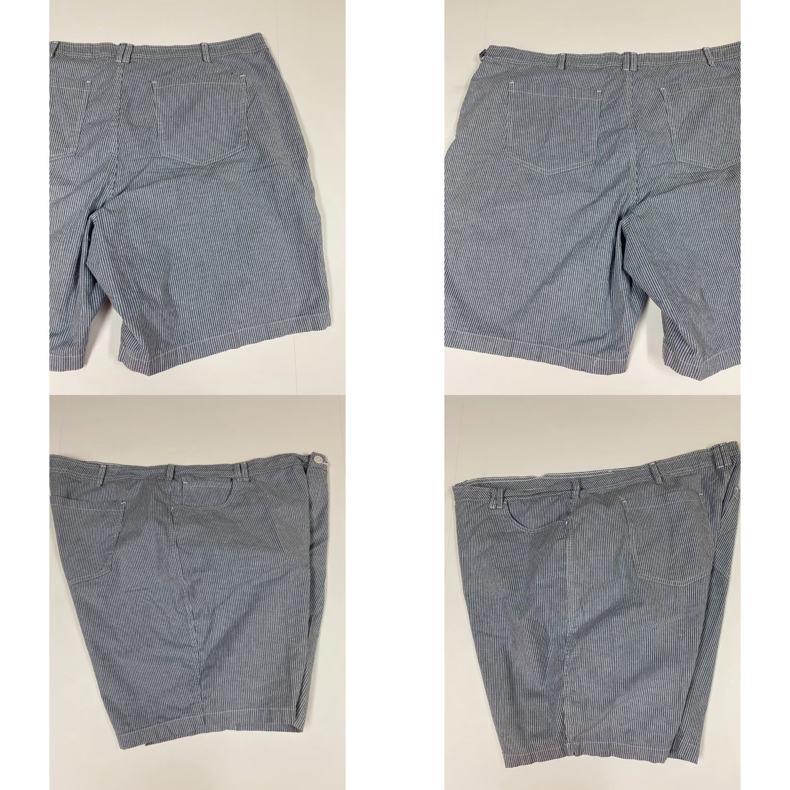 Lee Riders By Lee Womens Shorts 26 Striped Blue Chino Size 30" / US 8 / IT 44 - 8 Thumbnail