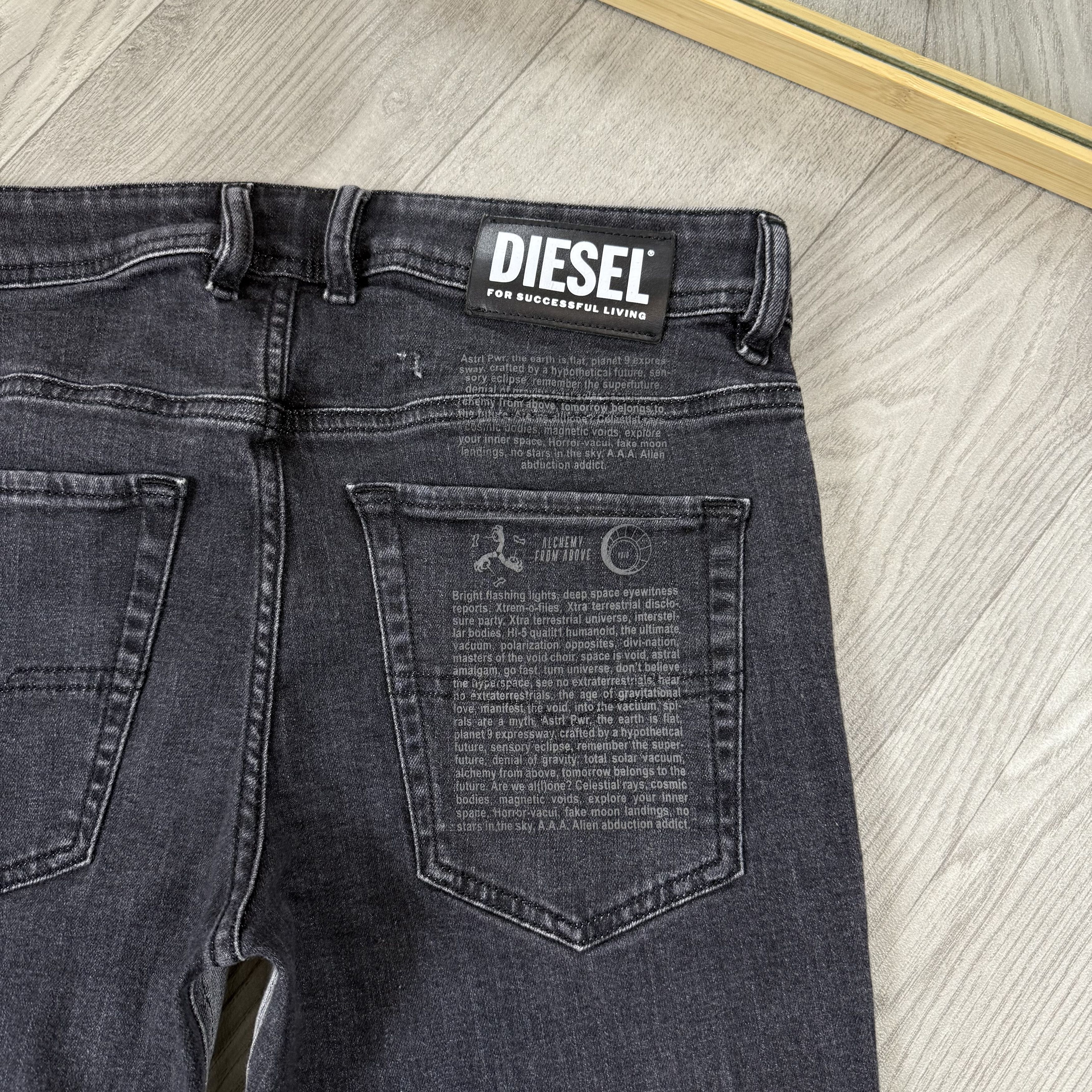 Diesel Diesel Sleenker-X-SP Slim Skinny Grey Denim Jeans Size US 30 / EU 46 - 9 Thumbnail