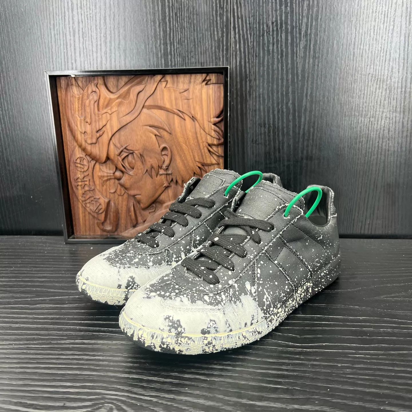 Maison Margiela Maison Margiela Black Splatter Decon Trainer EU 37.5 Size US 7 / IT 37 - 1 Thumbnail