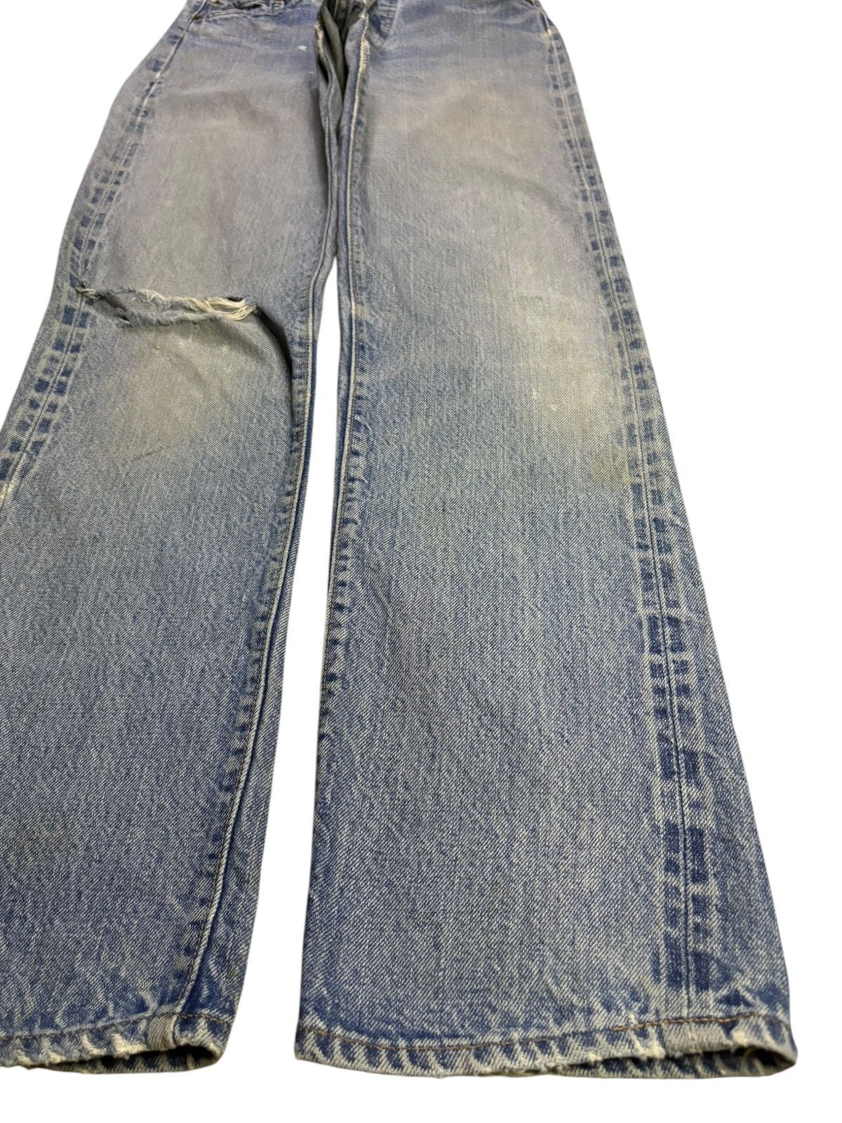 Levi's Vintage 70s Levis 501 Big E Selvedge Distress Jeans Button 6 Size US 26 / EU 42 - 8 Thumbnail