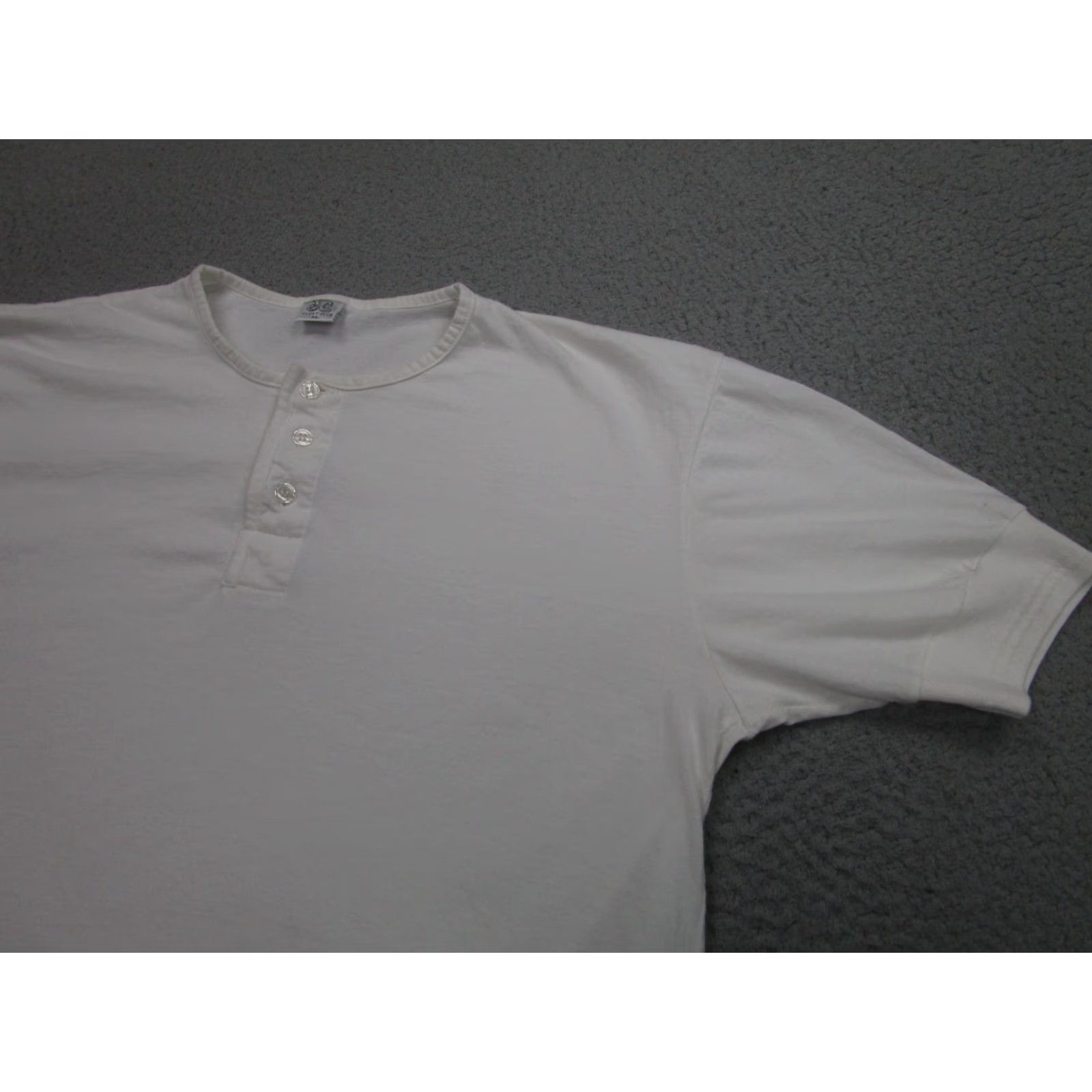 Vintage VINTAGE Yacht Club Mens XL White Henley Shirt T-Shirt 60s 70s Racing Theme Size US XL / EU 56 / 4 - 6 Thumbnail
