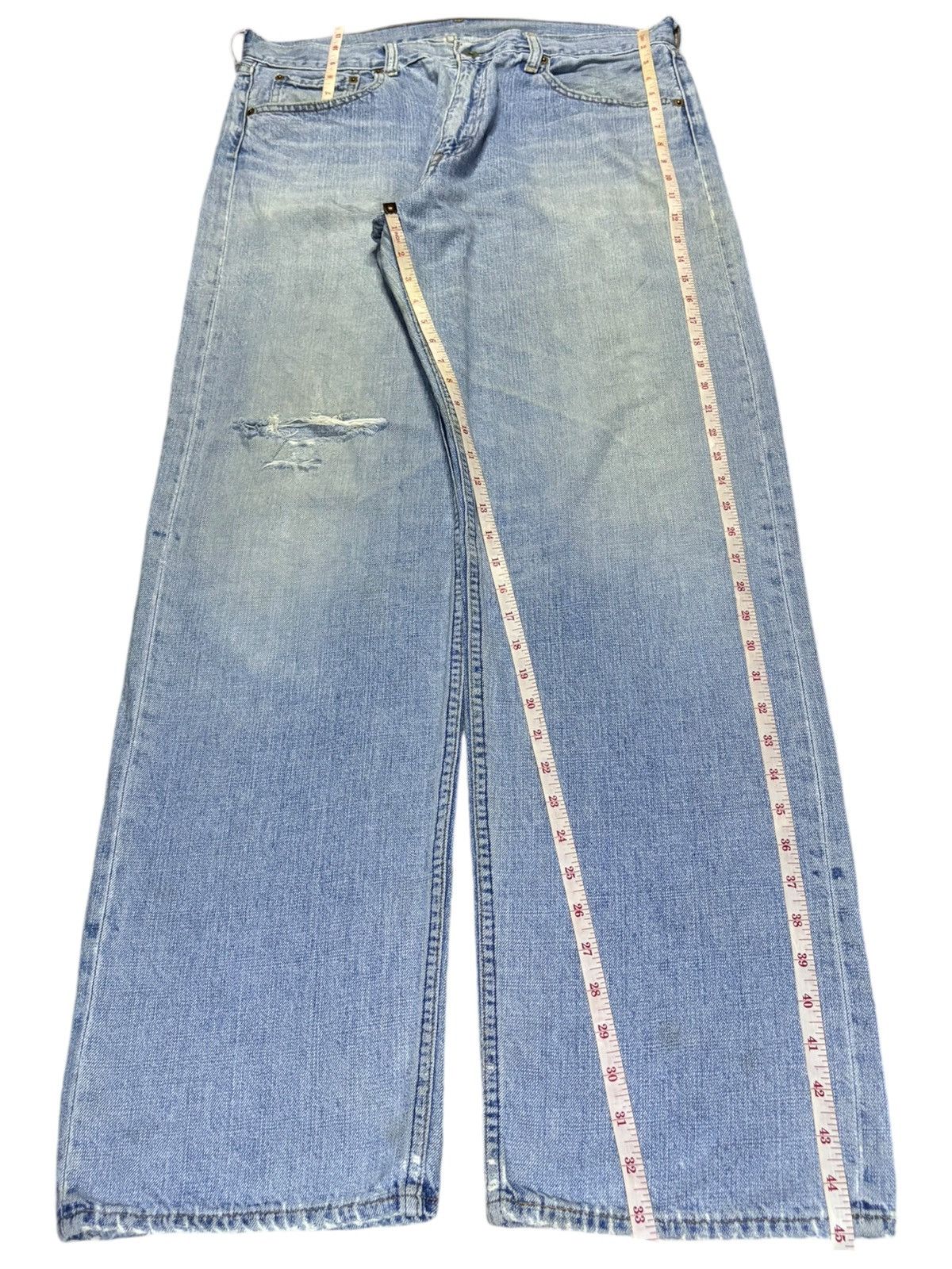 Levi's × Levi's Vintage Clothing Vintage 90s Levis 503 Faded Wash Distressed Baggy Jeans Size US 36 / EU 52 - 13 Thumbnail