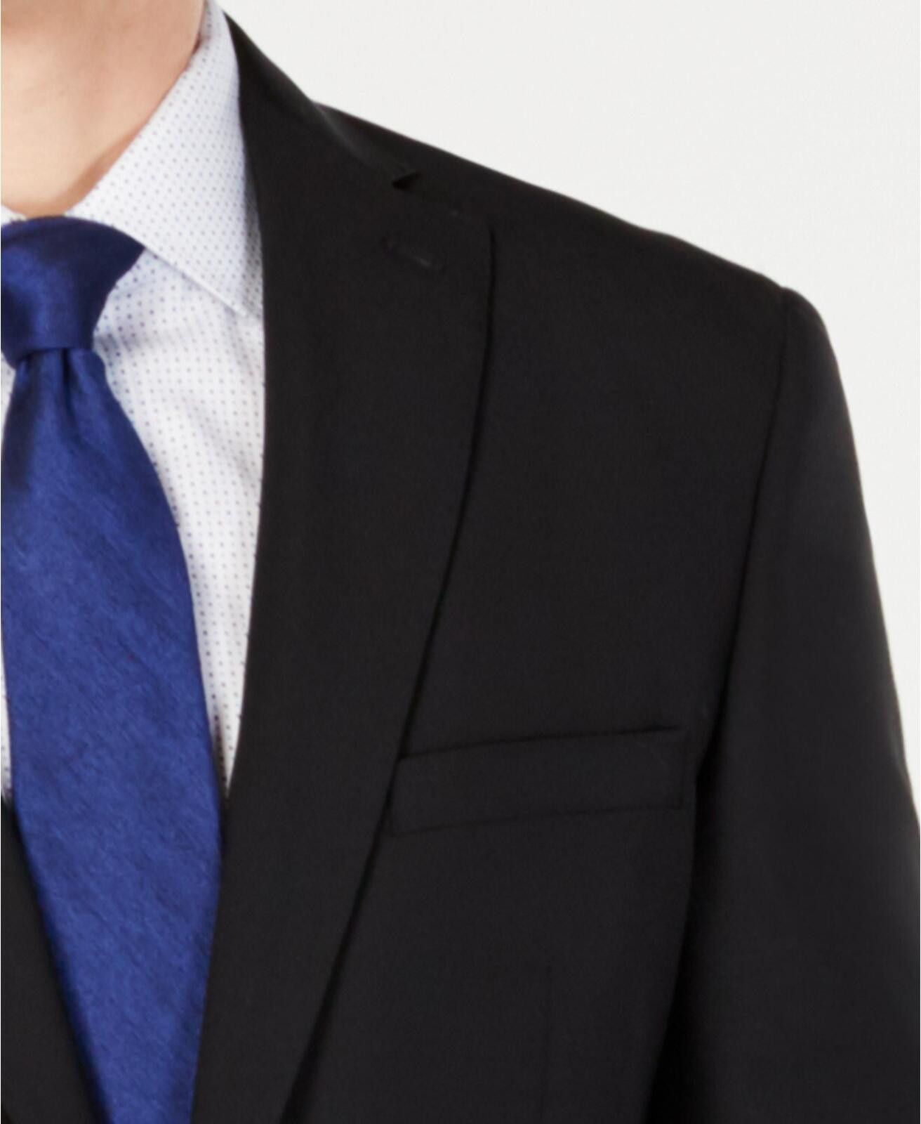 DKNY DKNY Wool Blend Modern Fit Stretch Regular Suit Jacket 48 Size 48R - 3 Thumbnail