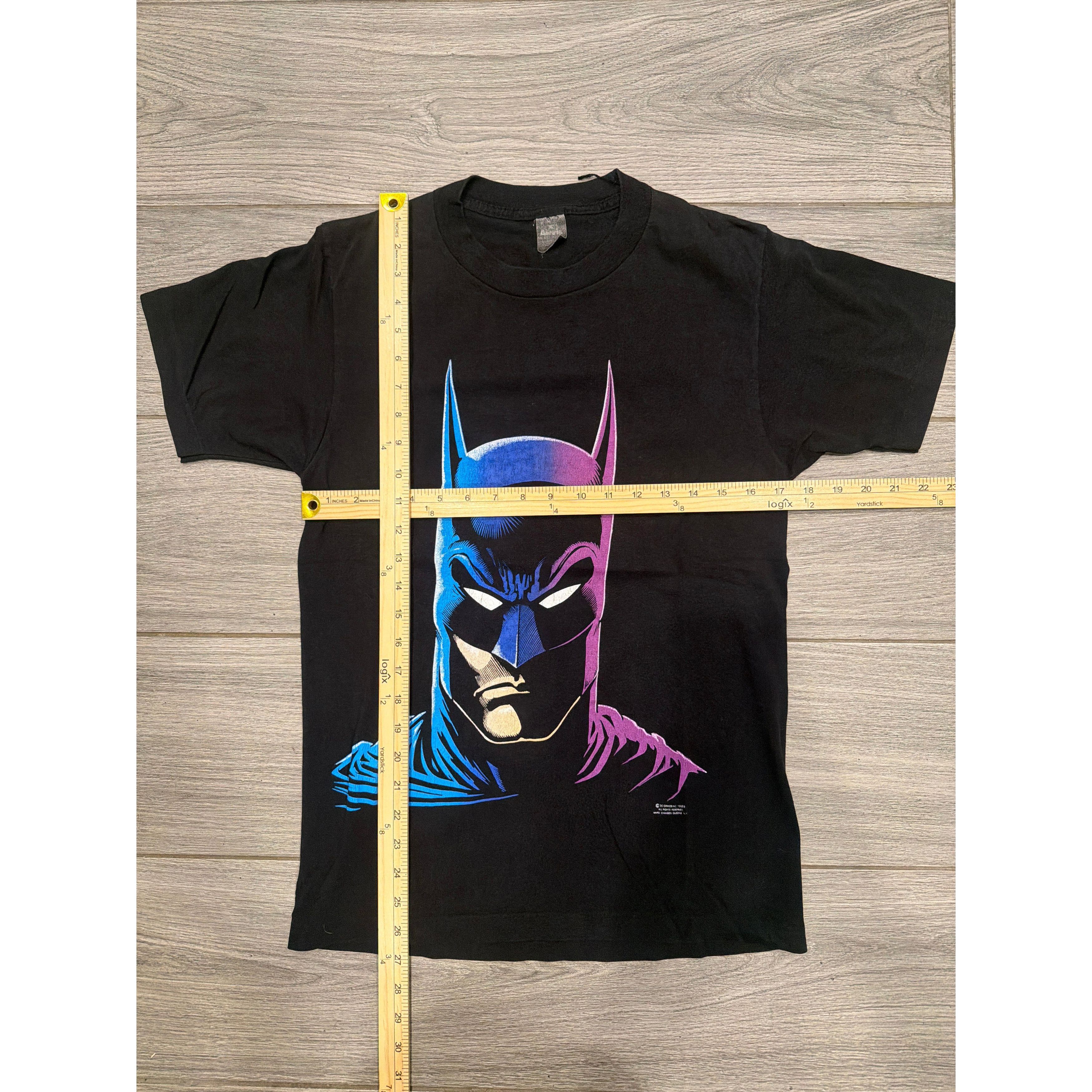Other 1989 Batman Cowell Big Face Purple Blue Black Medium T-Shirt Size US M / EU 48-50 / 2 - 2 Thumbnail