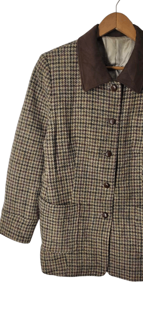 Harris Tweed VINTAGE HARRIS TWEED HAND WOVEN WOOL JACKET Size M / US 6-8 / IT 42-44 - 2 Thumbnail