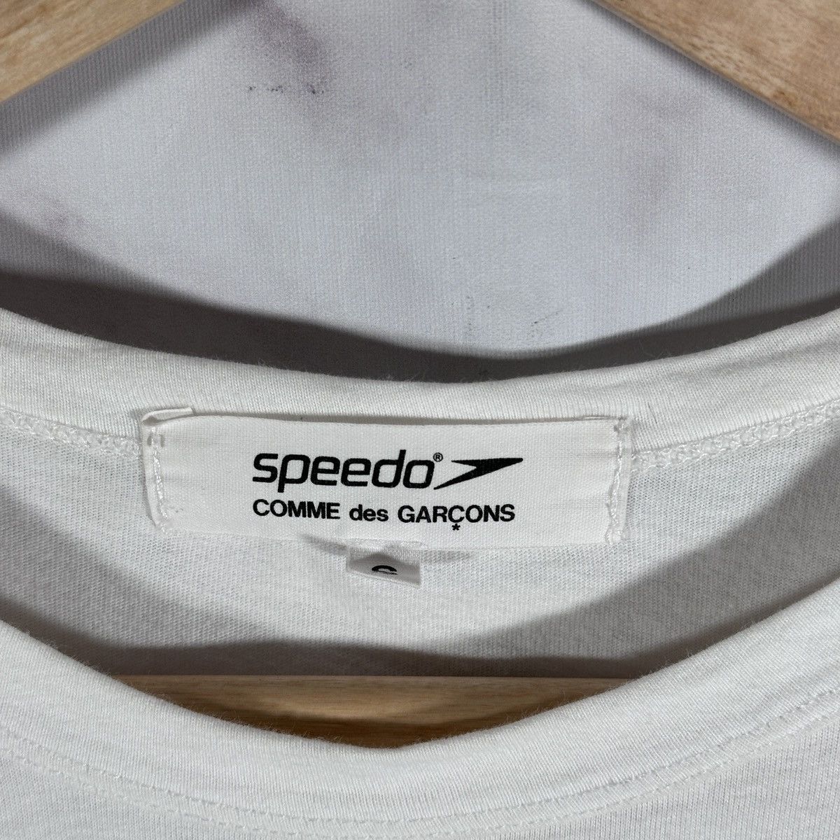 Comme des Garcons Speedo White Graphic Tee Size US S / EU 44-46 / 1 - 4 Thumbnail