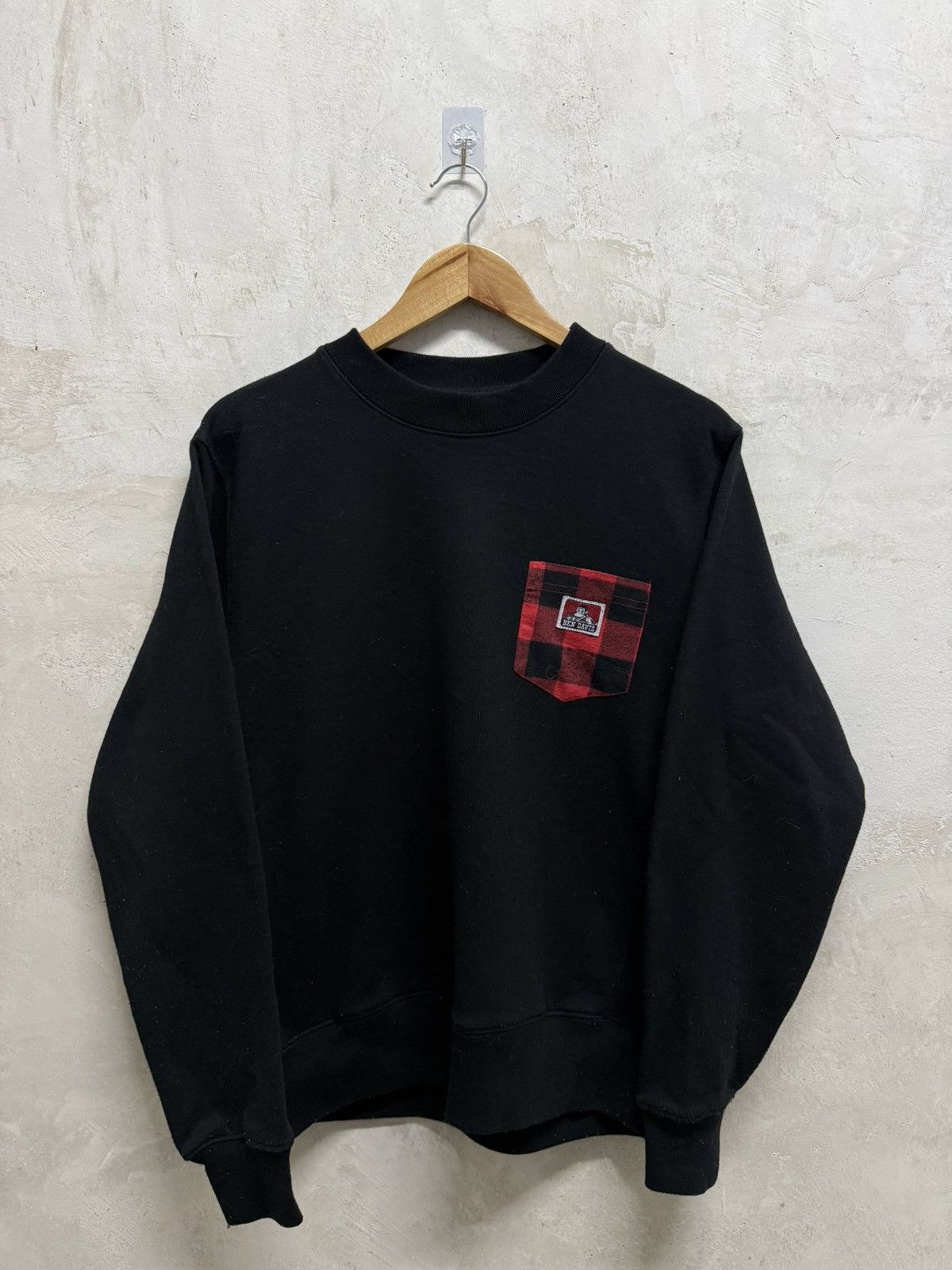 Ben Davis 2000s Ben Davis Checkered Pocket Sweatshirt Size US S / EU 44-46 / 1 - 1 Thumbnail