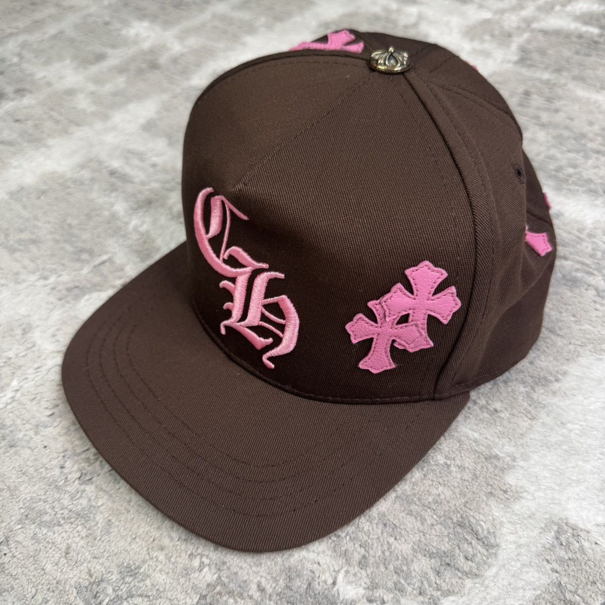 Chrome Hearts Chrome Hearts Cross Patch Hat Brown/Pink | Grailed