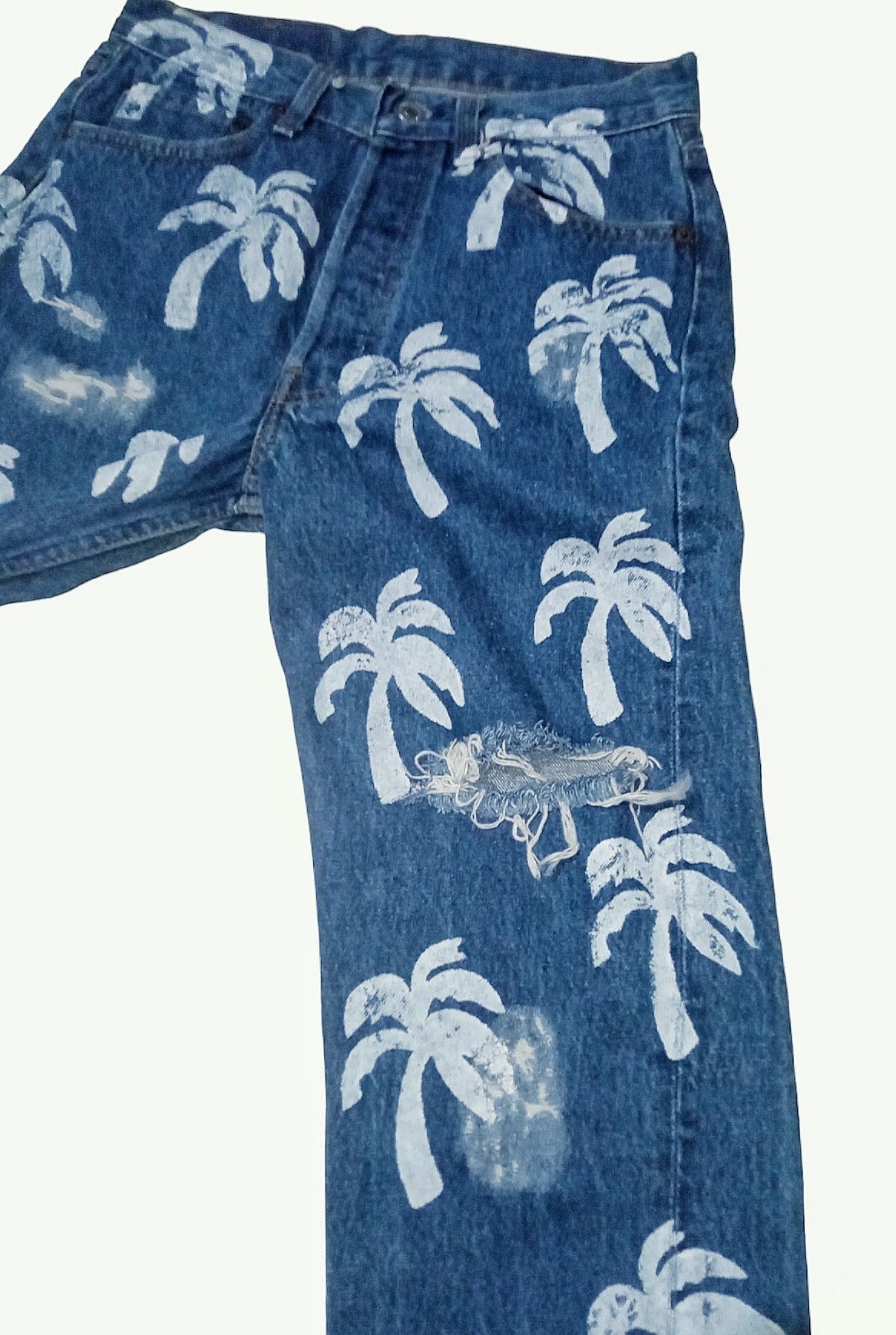 Levi's × Levi's Vintage Clothing Vintage 80s levis bombastic 💥rare design/coconut tree Size US 28 / EU 44 - 8 Thumbnail