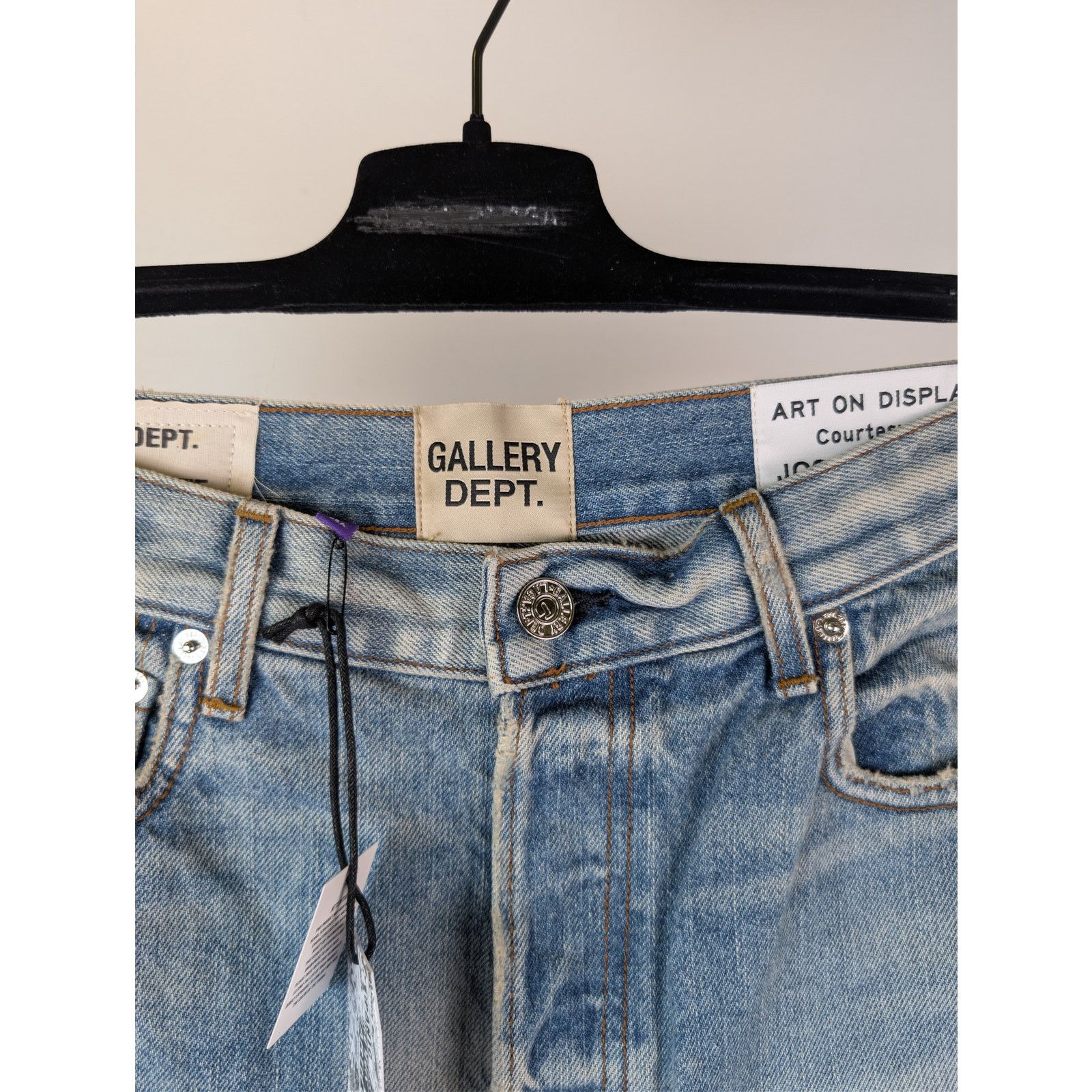 Gallery Dept. o1rshd1 Size: 32W x 32L / Levi's 501 Distressed Denim Jeans Size US 32 / EU 48 - 11 Thumbnail