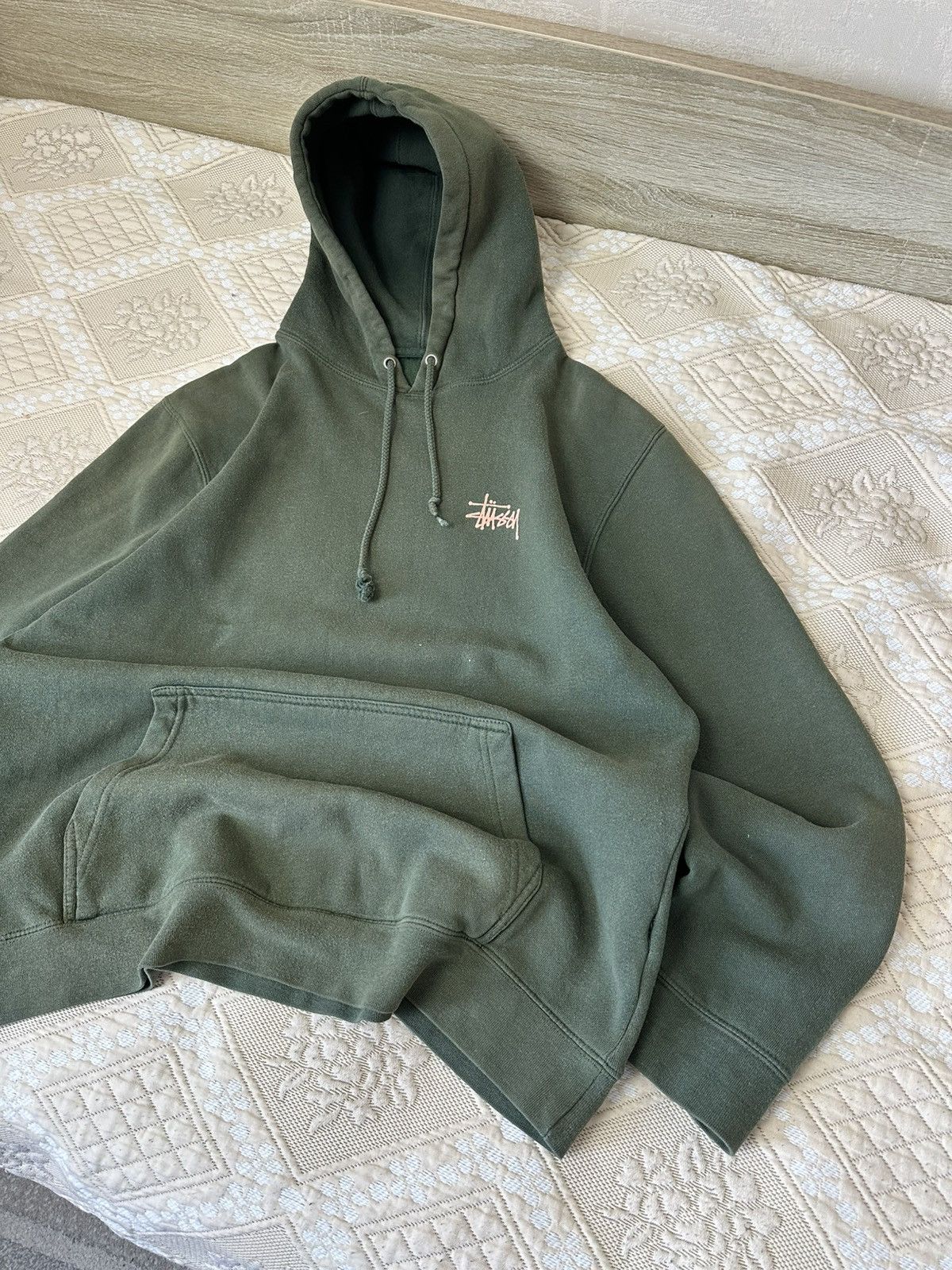 Stussy 🔥 Stussy Vintage Big Logo Washed Faded Hoodie Sweatshirt Y2K Size US M / EU 48-50 / 2 - 6 Thumbnail
