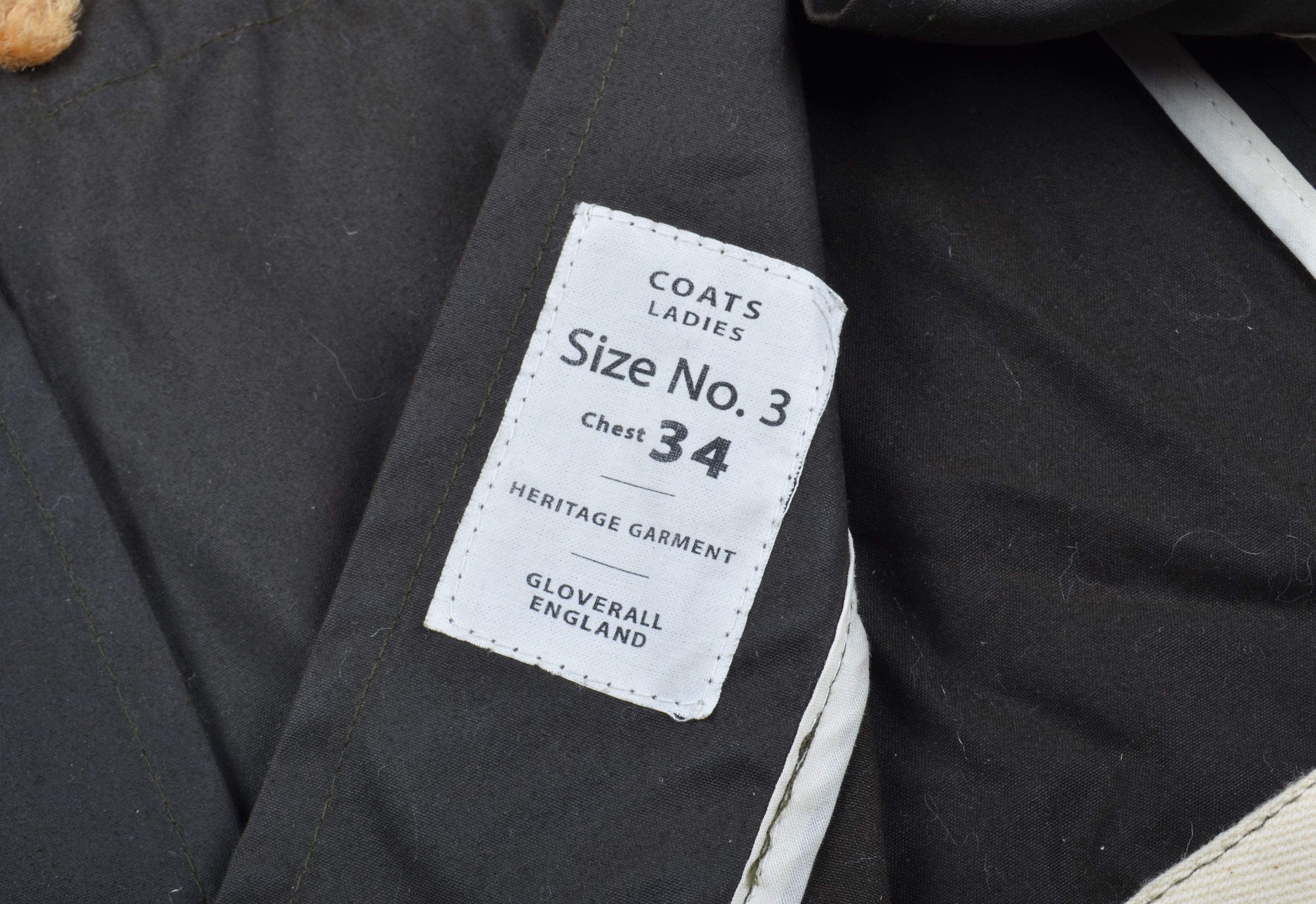 Gloverall Waxed Cotton Hooded Duffle Coat
