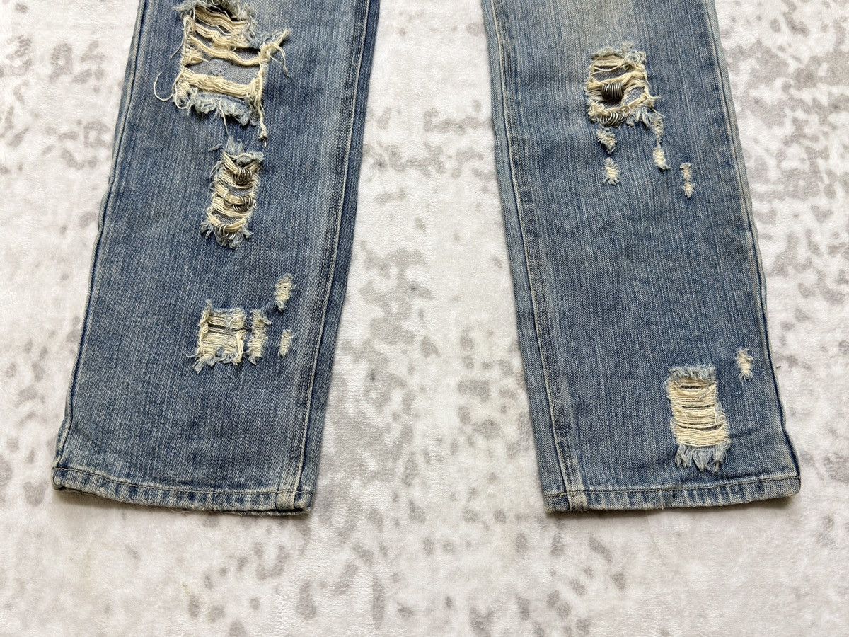 If Six Was Nine Hit Project Distressed Ring Hardware Light Wash Grunge Denim Size US 30 / EU 46 - 7 Thumbnail