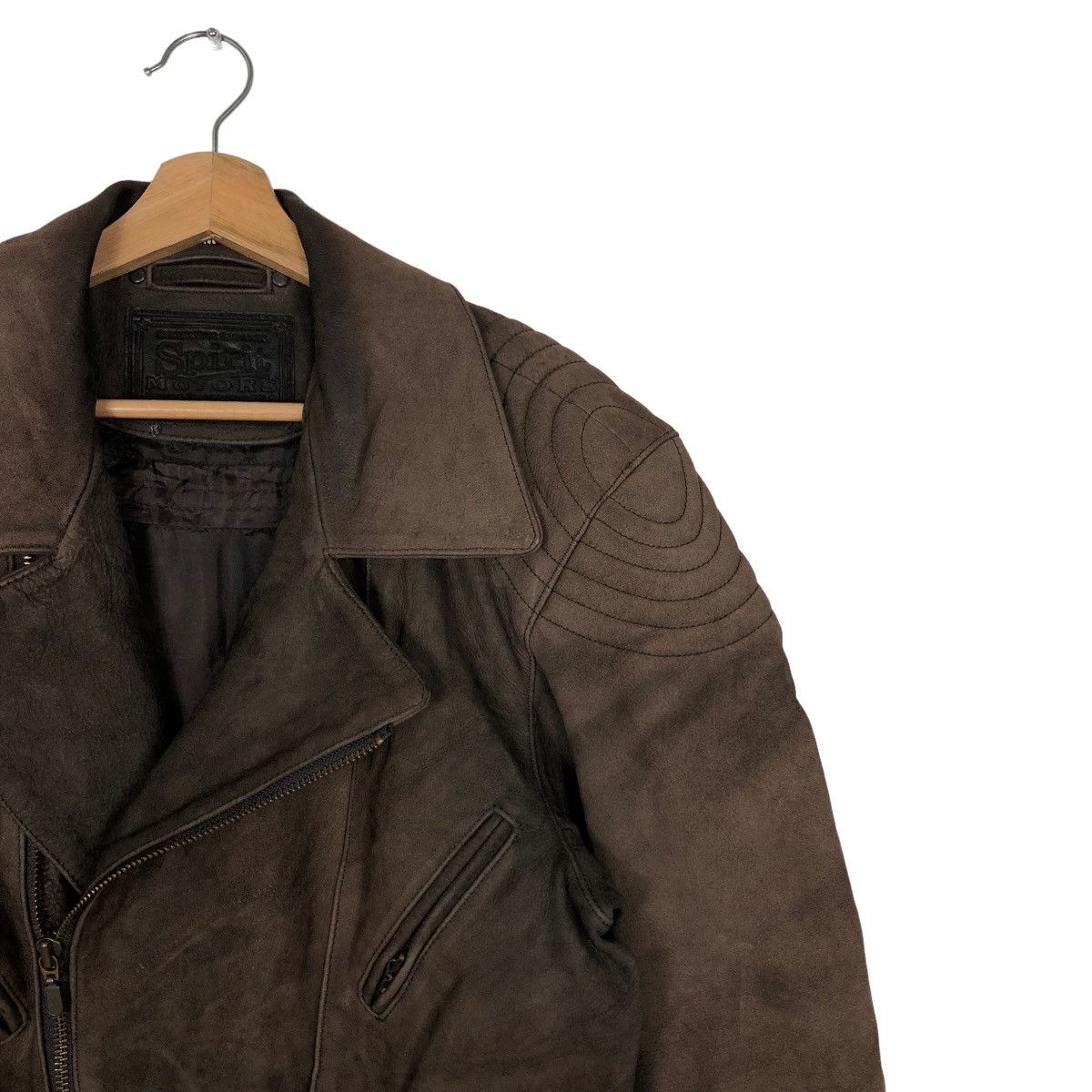 Genuine Leather 🔥Genuine Leather Bomber Jacket Double Breast Spirit Motors Size US M / EU 48-50 / 2 - 6 Thumbnail