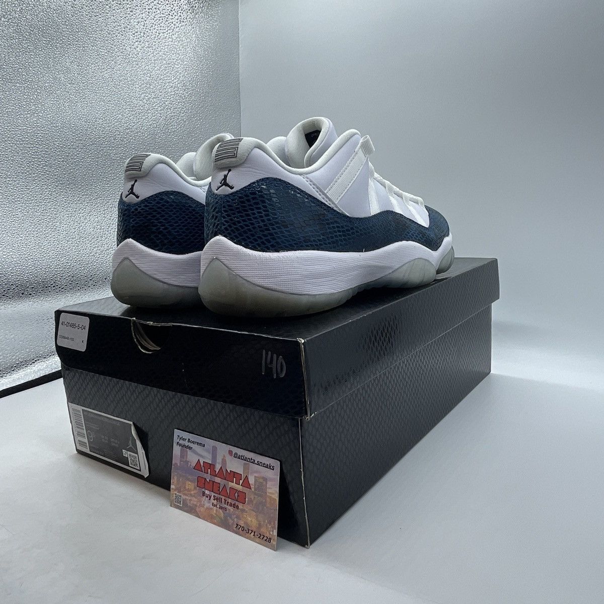 Jordan Brand Air Jordan 11 low navy snakeskin Size US 9.5 / EU 42-43 - 5 Thumbnail