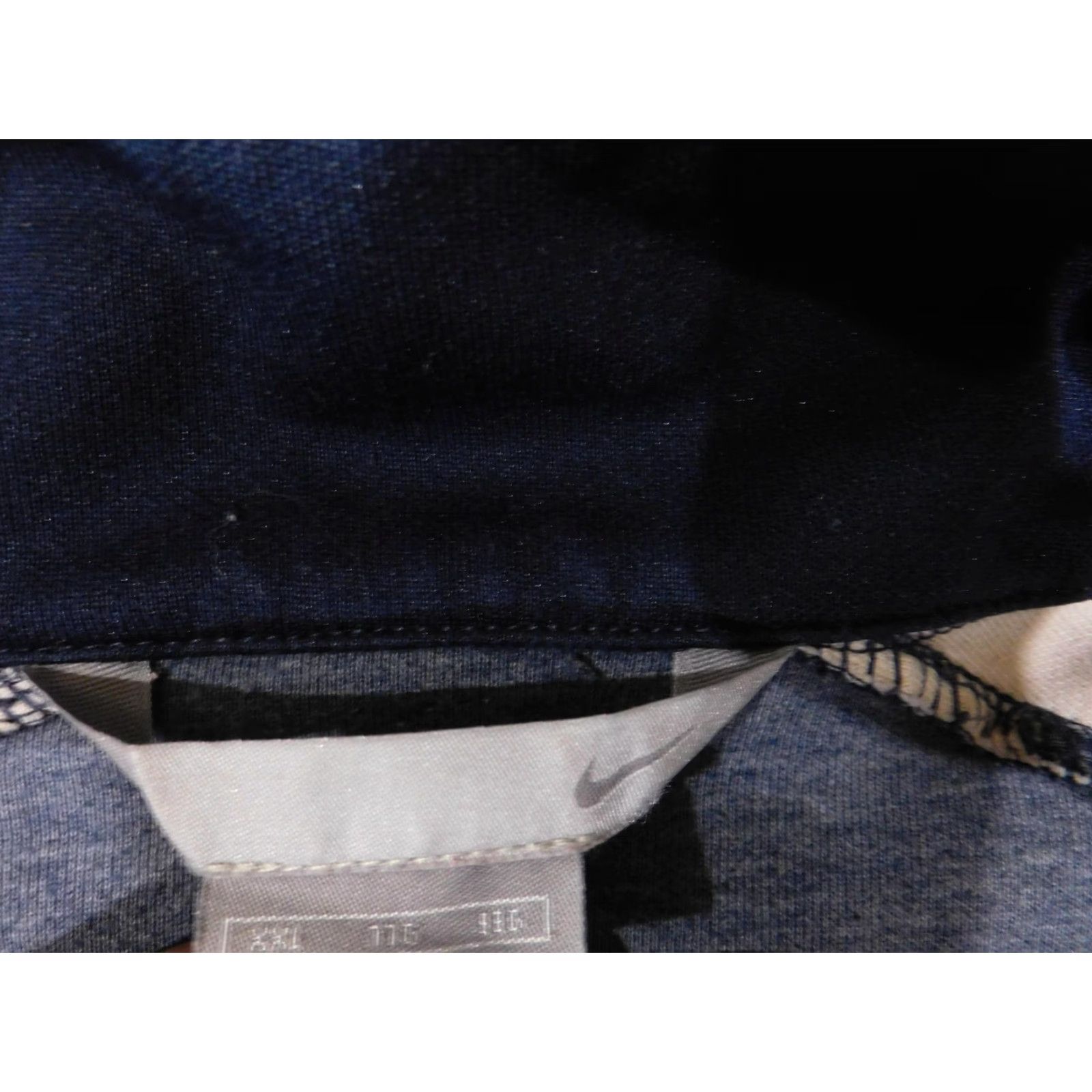 Nike VINTAGE Nike Jacket Mens 2XL Navy Blue Stripe Swoosh Full Zip Track Jacket Size US XXL / EU 58 / 5 - 7 Thumbnail
