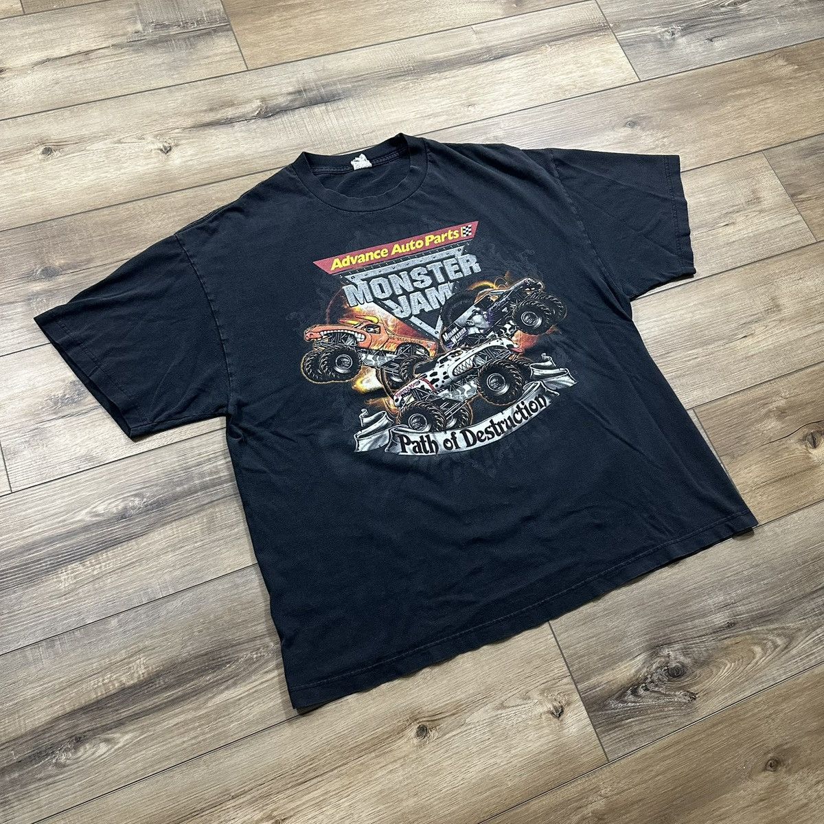 Other Monster Jam Path of Destruction World Tour Graphic Tee Size US L / EU 52-54 / 3 - 2 Thumbnail