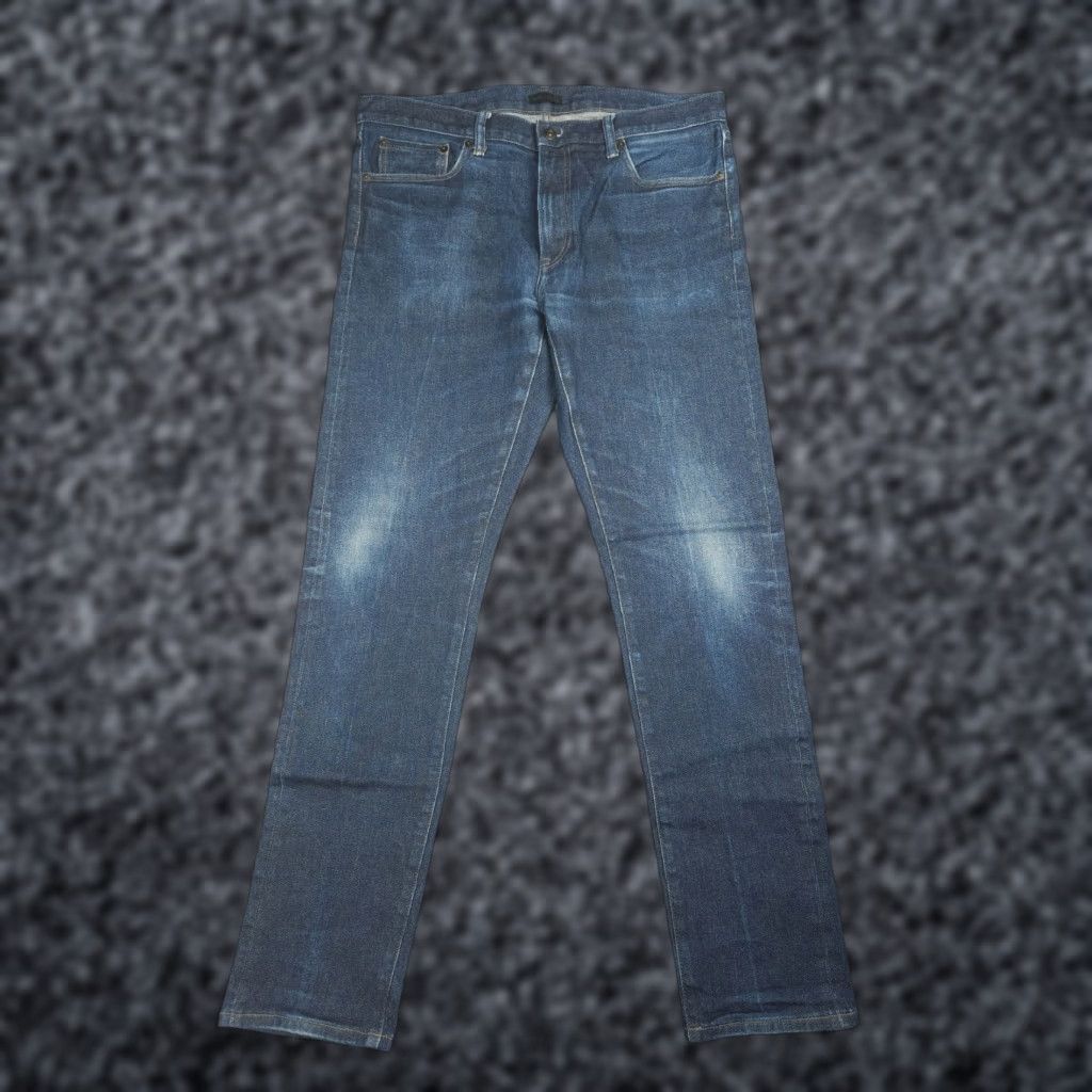 Uniqlo Uniqlo Jeans Mens 36x34 Blue Slim Straight Selvedge Stretch Kaihara Denim Pants Shirt? Size US 36 / EU 52 - 1 Thumbnail