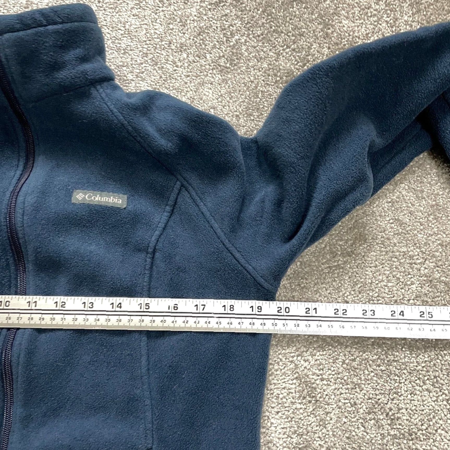 Vintage Columbia Benton Springs Fleece Jacket Womens Large Blue Full Zip Pockets Outdoor Jacket Size L / US 10 / IT 46 - 6 Thumbnail