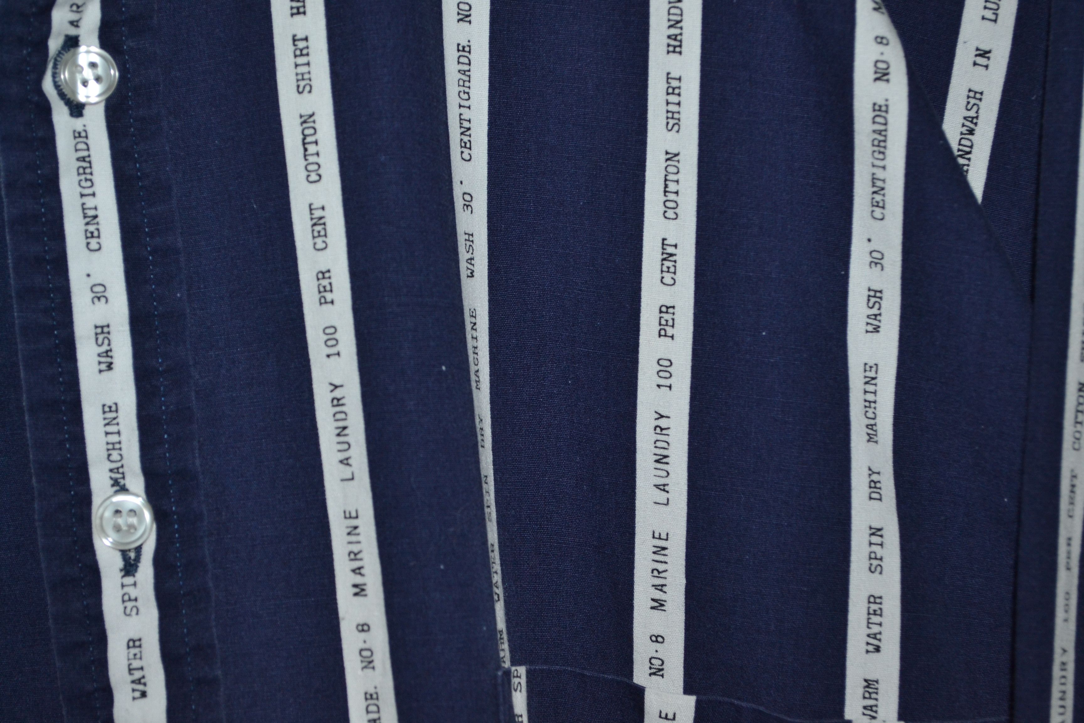 Paul Smith Paul Smith Vintage Striped Marine Shirt 2 L-XL Oversized Size US L / EU 52-54 / 3 - 4 Thumbnail