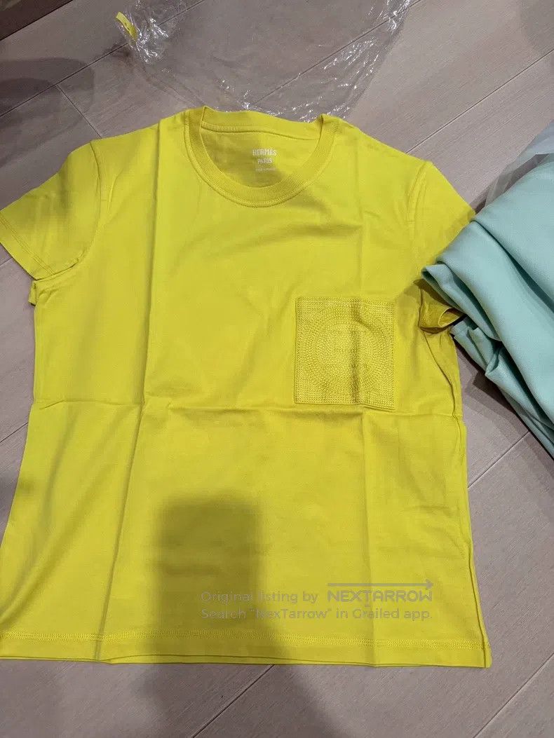 Hermes Hermes Limited color lemon yellow embroidered T-shirt Size XS / US 0-2 / IT 36-38 - 1 Thumbnail