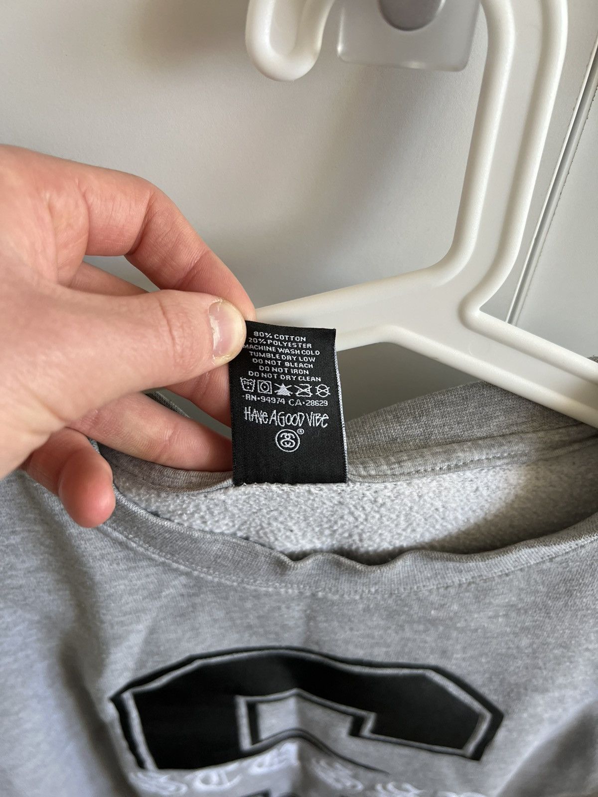 Stussy Stussy grey cotton s-logo sweatshirt Size US M / EU 48-50 / 2 - 4 Thumbnail