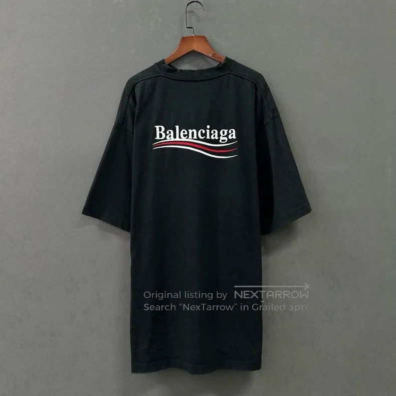 Balenciaga Balenciaga Black Cola Logo Letter Embroidered Crew Neck Sh Size US S / EU 44-46 / 1 - 2 Thumbnail