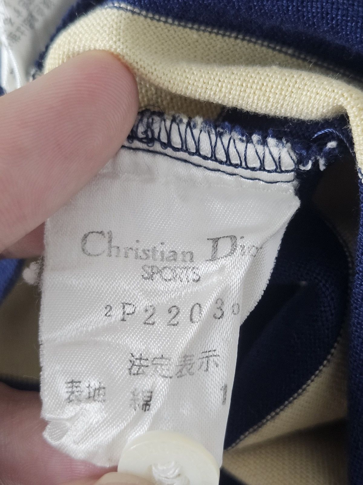 Christian Dior Monsieur Vintage Christian Dior Sports polo stripe shirt Size US L / EU 52-54 / 3 - 5 Thumbnail