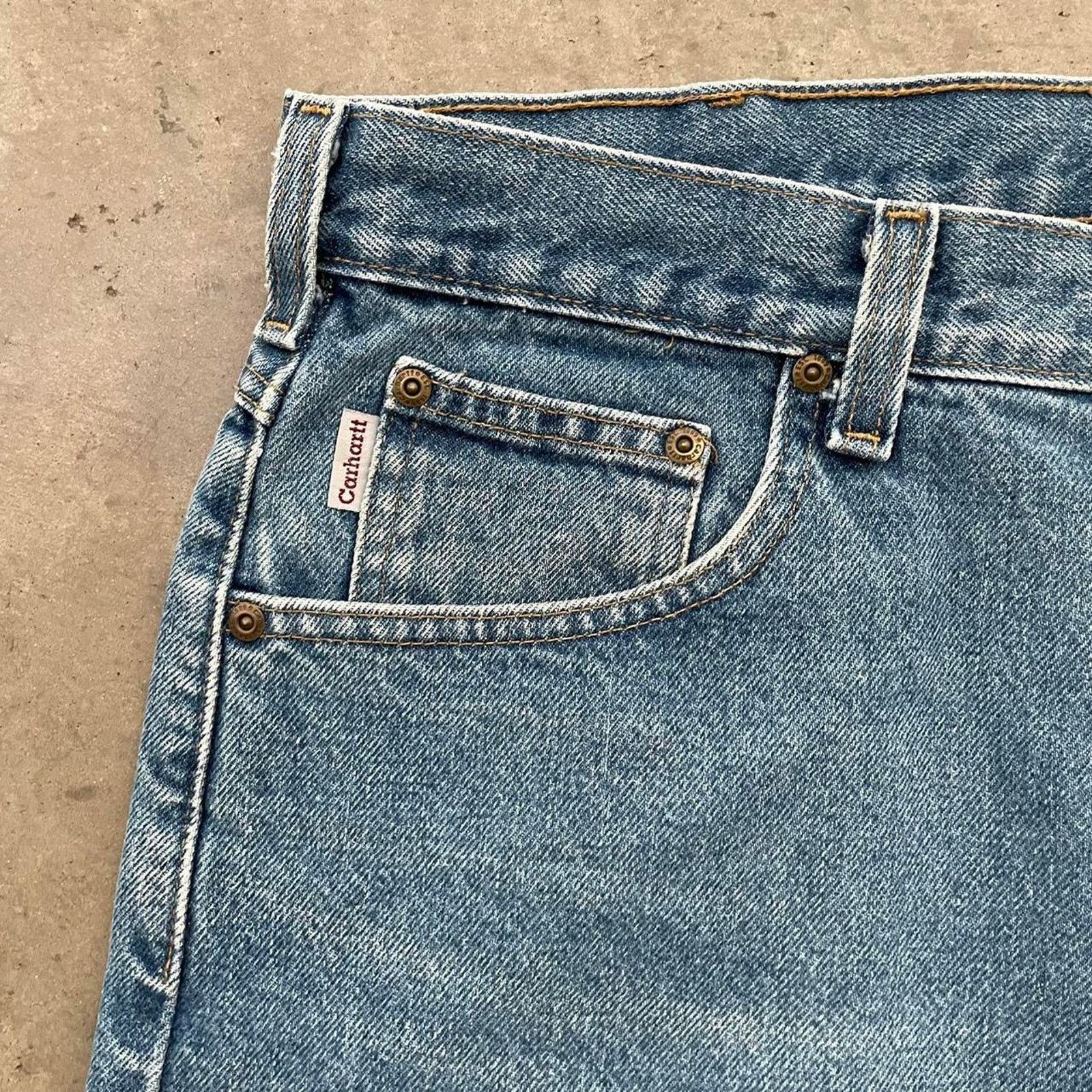 Carhartt Vintage Carhartt Medium Washed Denim Jeans Size US 36 / EU 52 - 3 Thumbnail