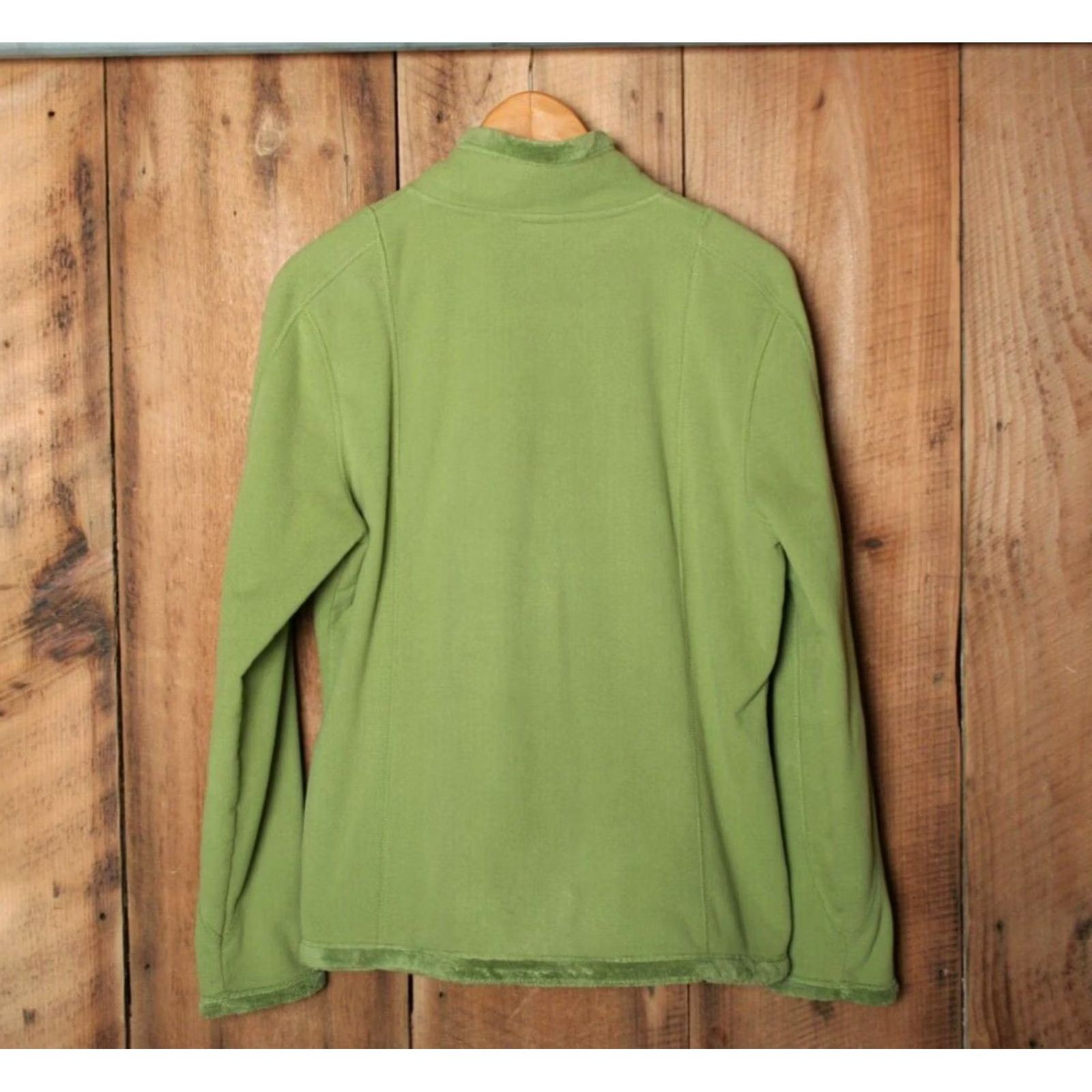 The North Face THE NORTH FACE Lime Green Full Zip Fleece Jacket Women's L/XL Size Regular Zip color Green Adult Womens Jacket Size L / US 10 / IT 46 - 6 Thumbnail
