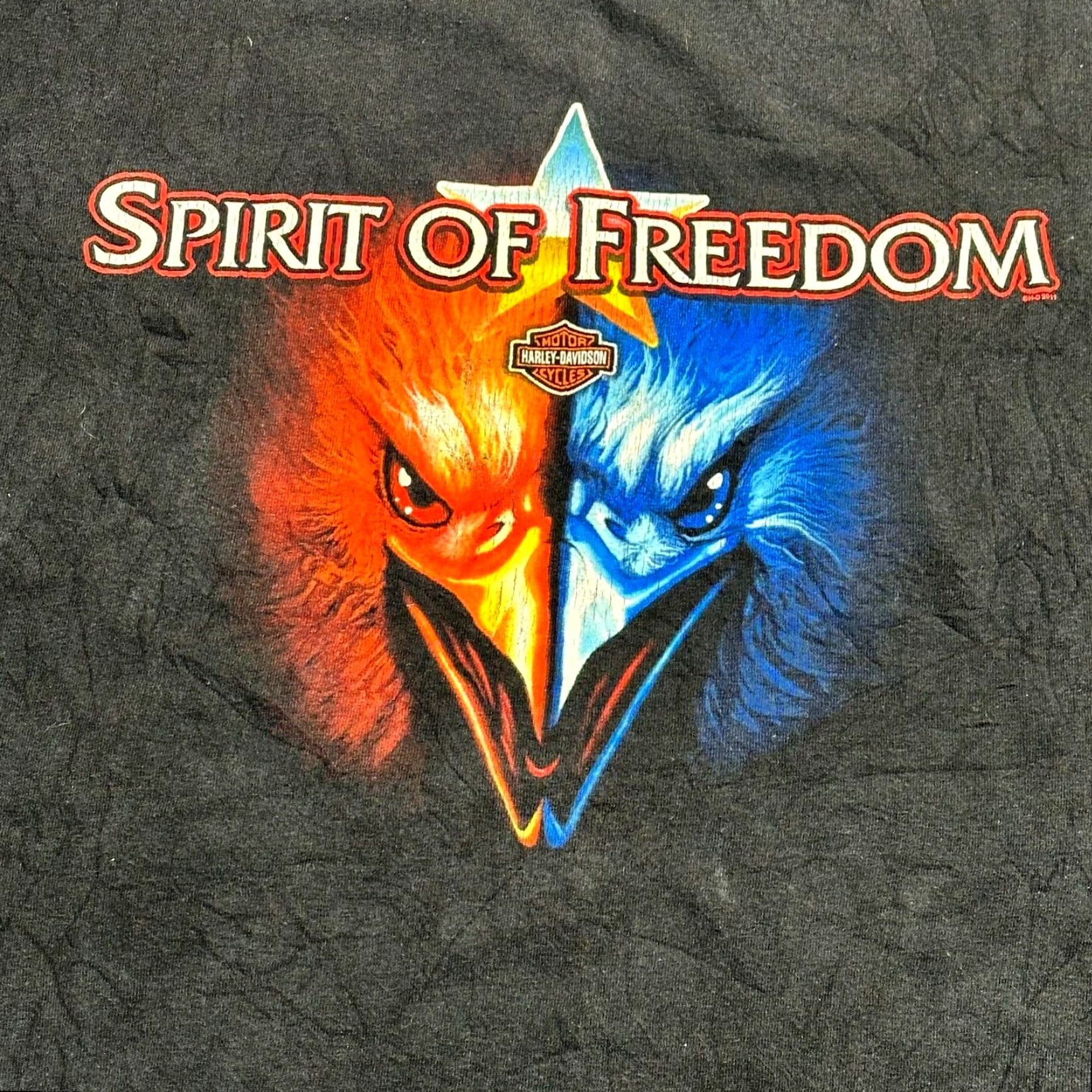 Harley Davidson VINTAGE Harley-Davidson Mens Large Spirit of Freedom Bravado USA Made Kokomo Tee Size US L / EU 52-54 / 3 - 4 Thumbnail