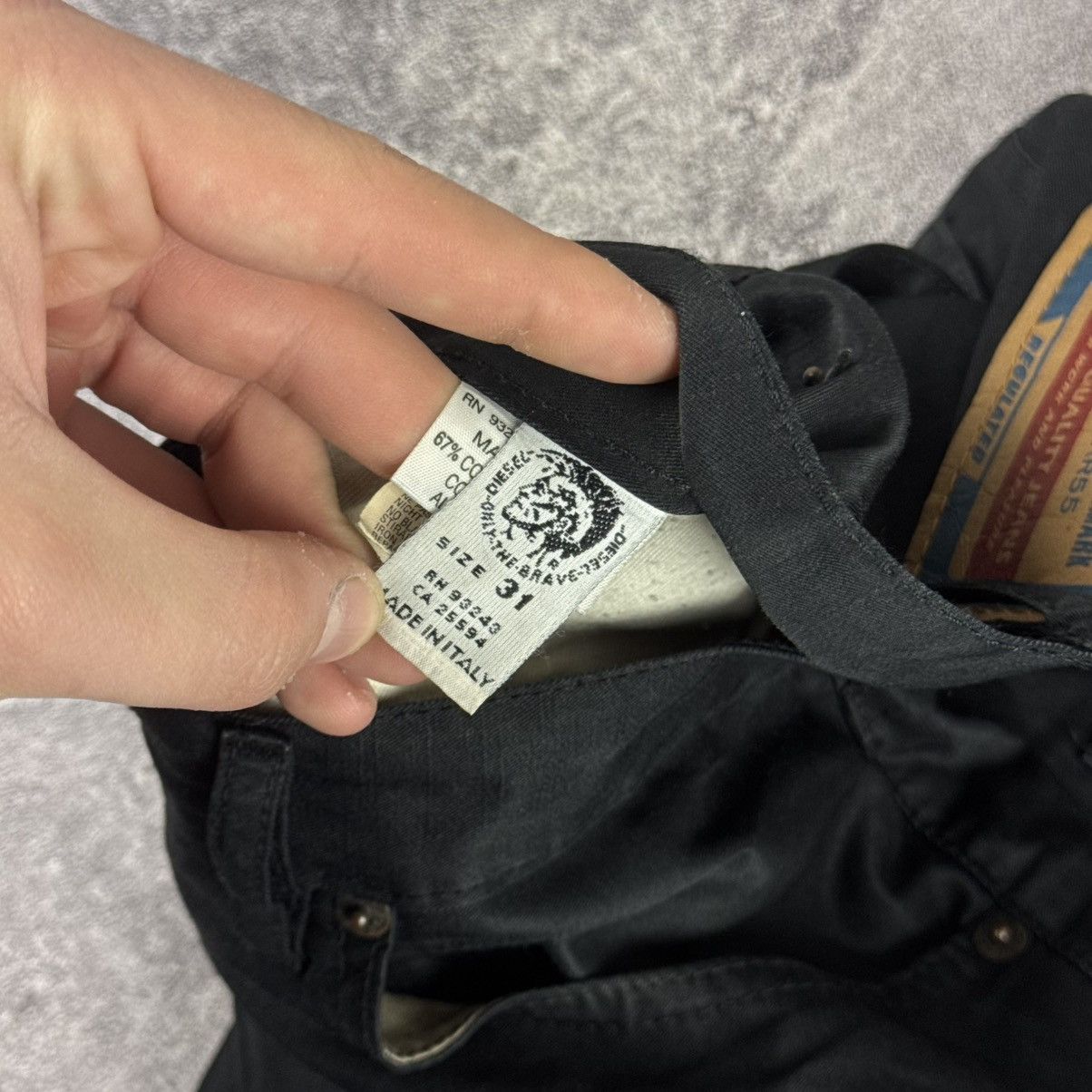 Diesel Diesel Basic Pants Black Straight Leg / Denim Division Size US 31 - 10 Thumbnail