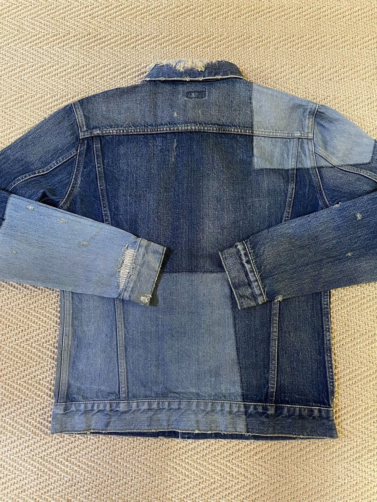 Fragment Design FRAGMENT x VANQ Denim Washed Distressed Lightning Jacket M Size US M / EU 48-50 / 2 - 2 Thumbnail